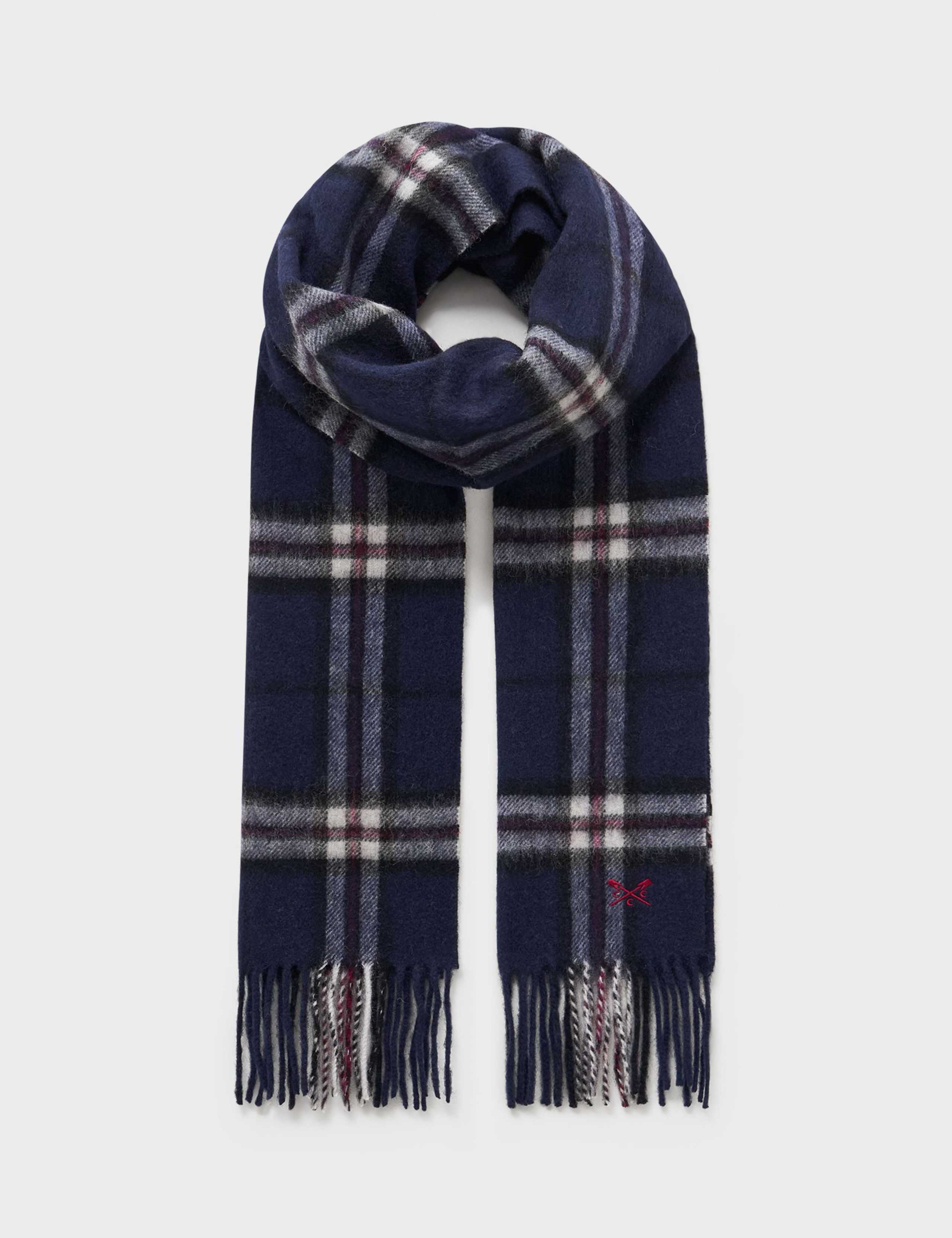 Pure Wool Checked Scarf 2 of 2