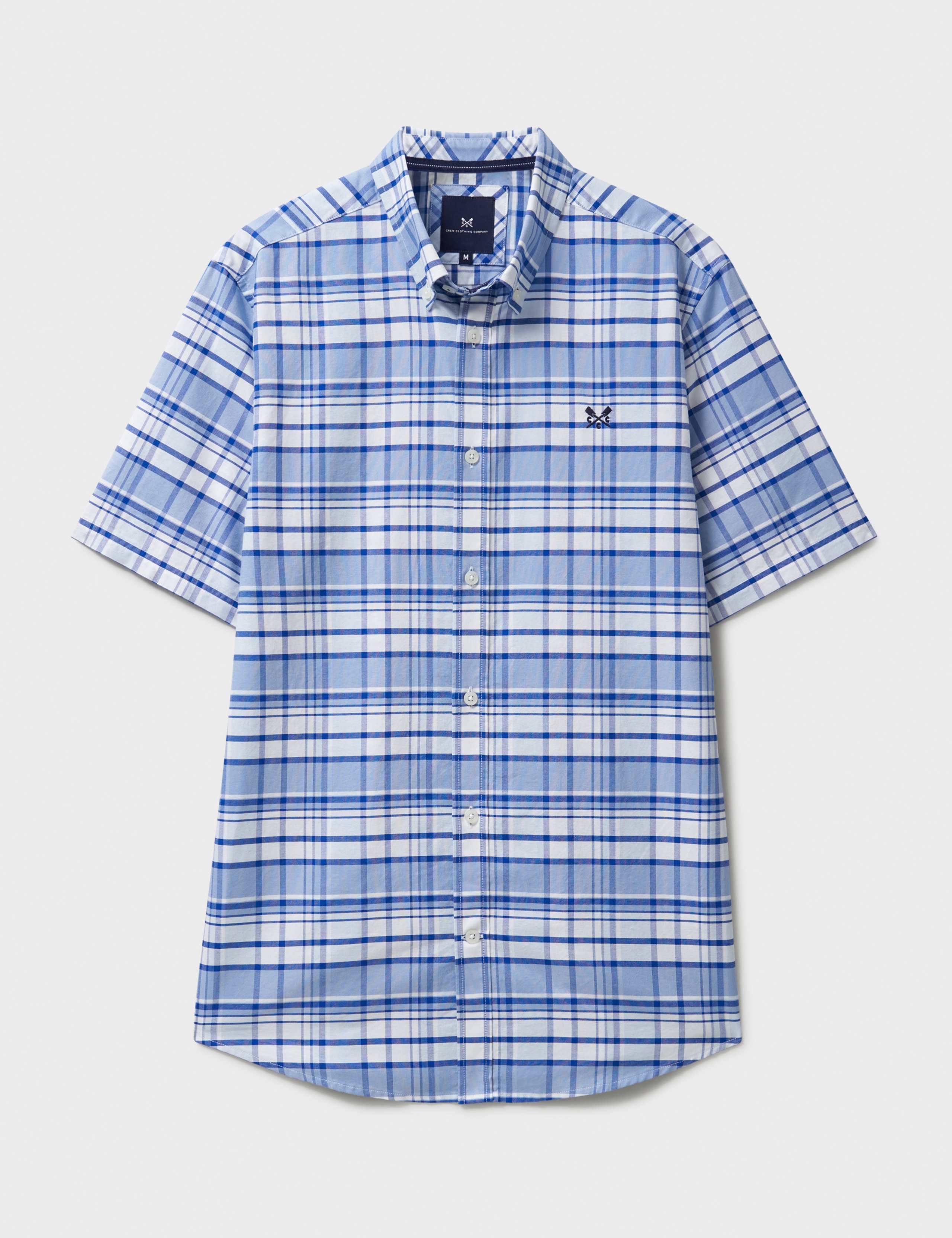 Pure Cotton Check Short Sleeve Oxford Shirt 2 of 5