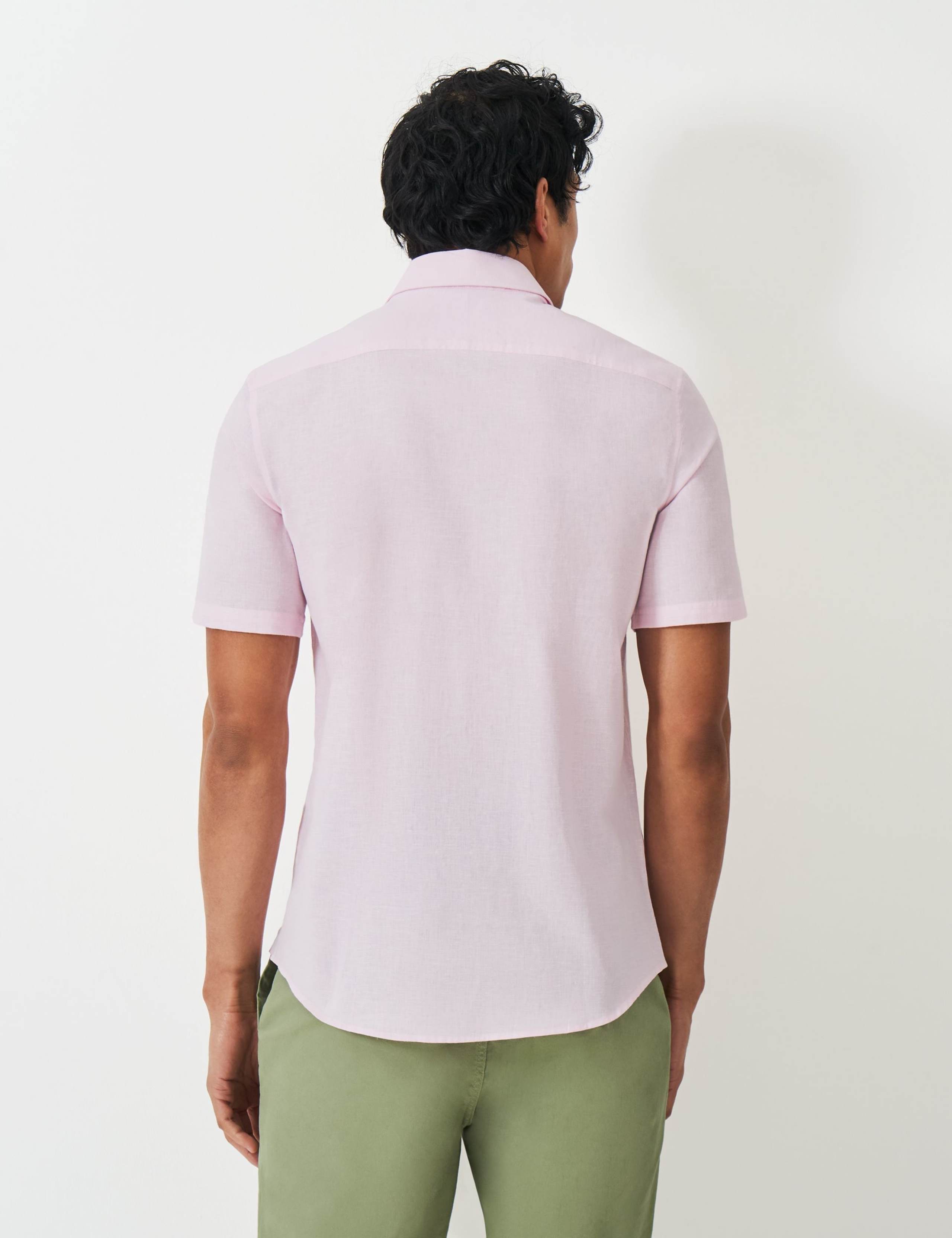 Cotton Linen Blend Short Sleeve Shirt 4 of 5