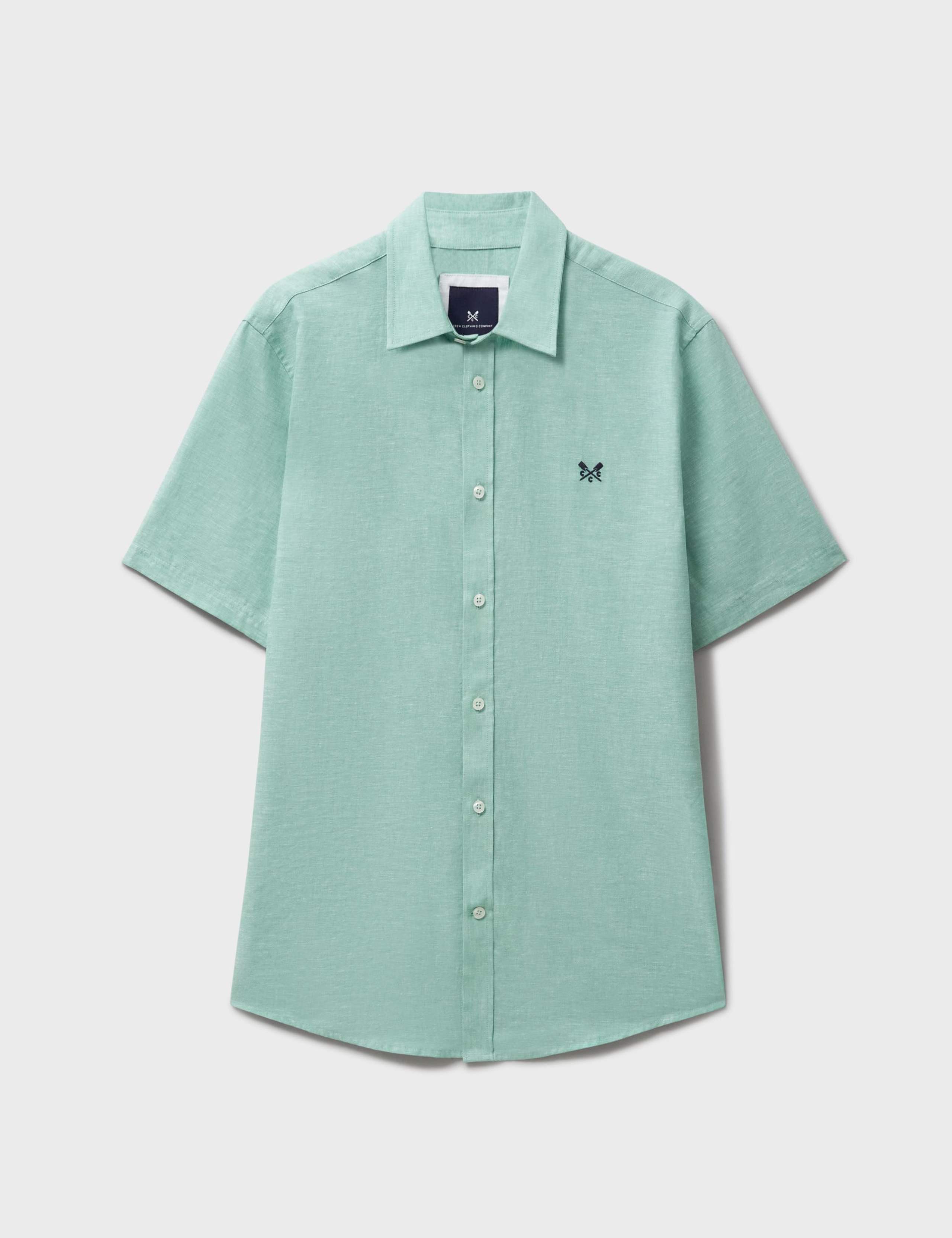 Cotton Linen Blend Short Sleeve Shirt 2 of 5