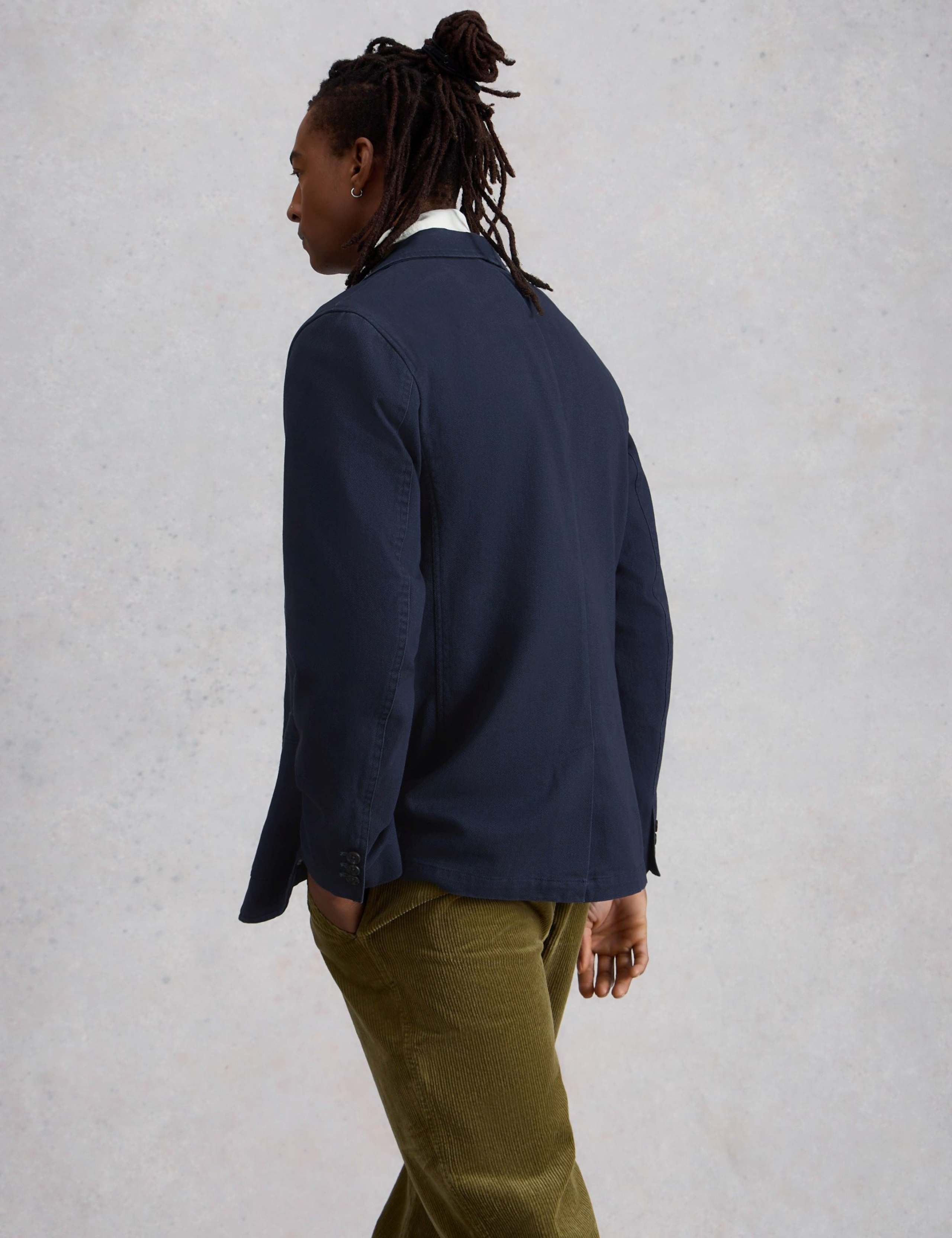 Regular Fit Pure Cotton Twill Blazer 2 of 6