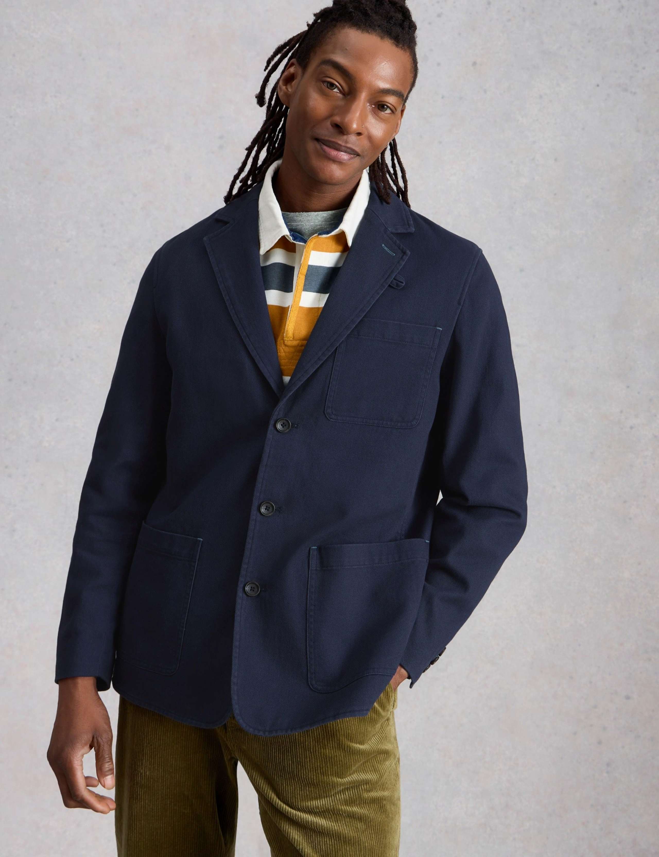 Regular Fit Pure Cotton Twill Blazer 4 of 6