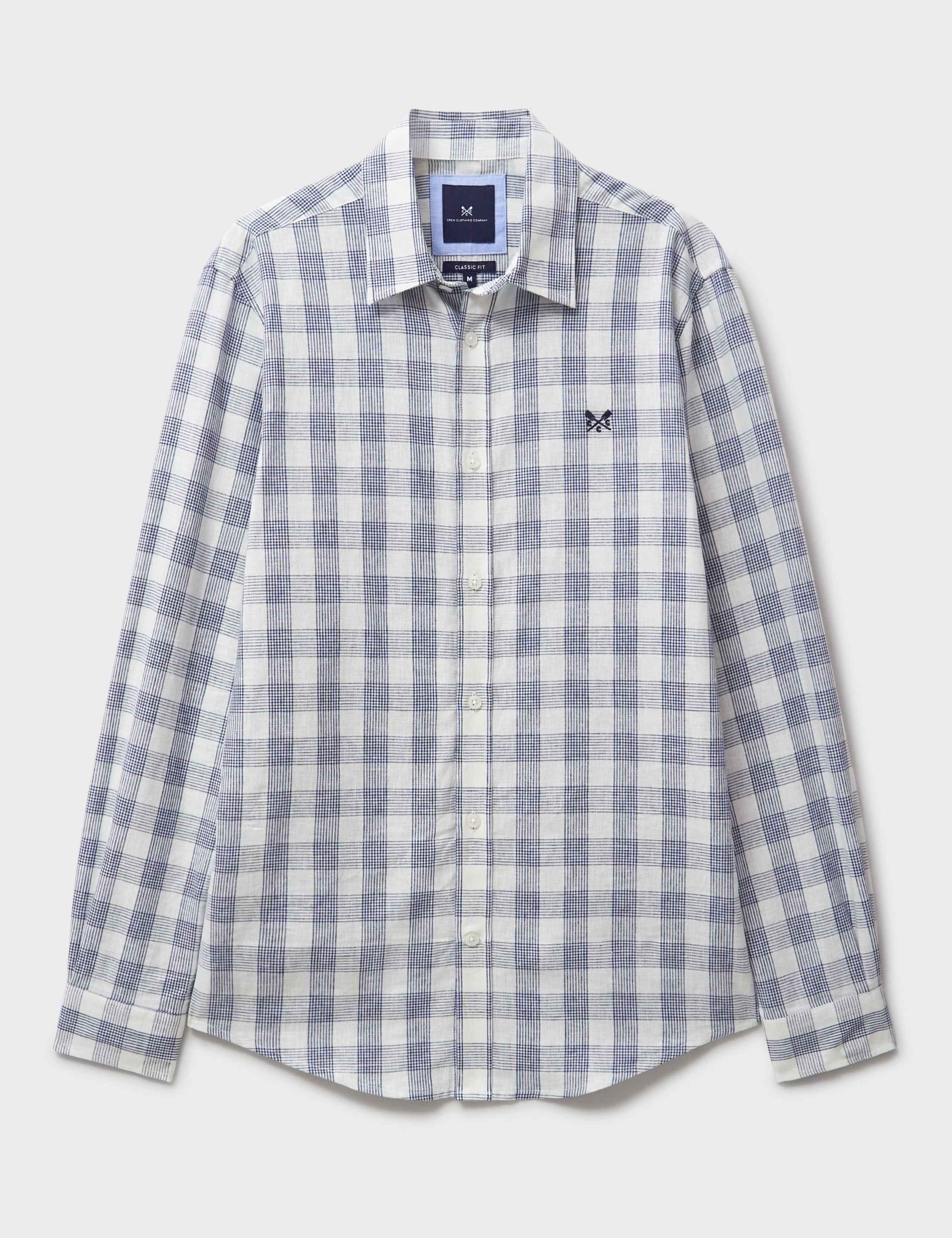 Regular Fit Linen Rich Check Shirt 2 of 5