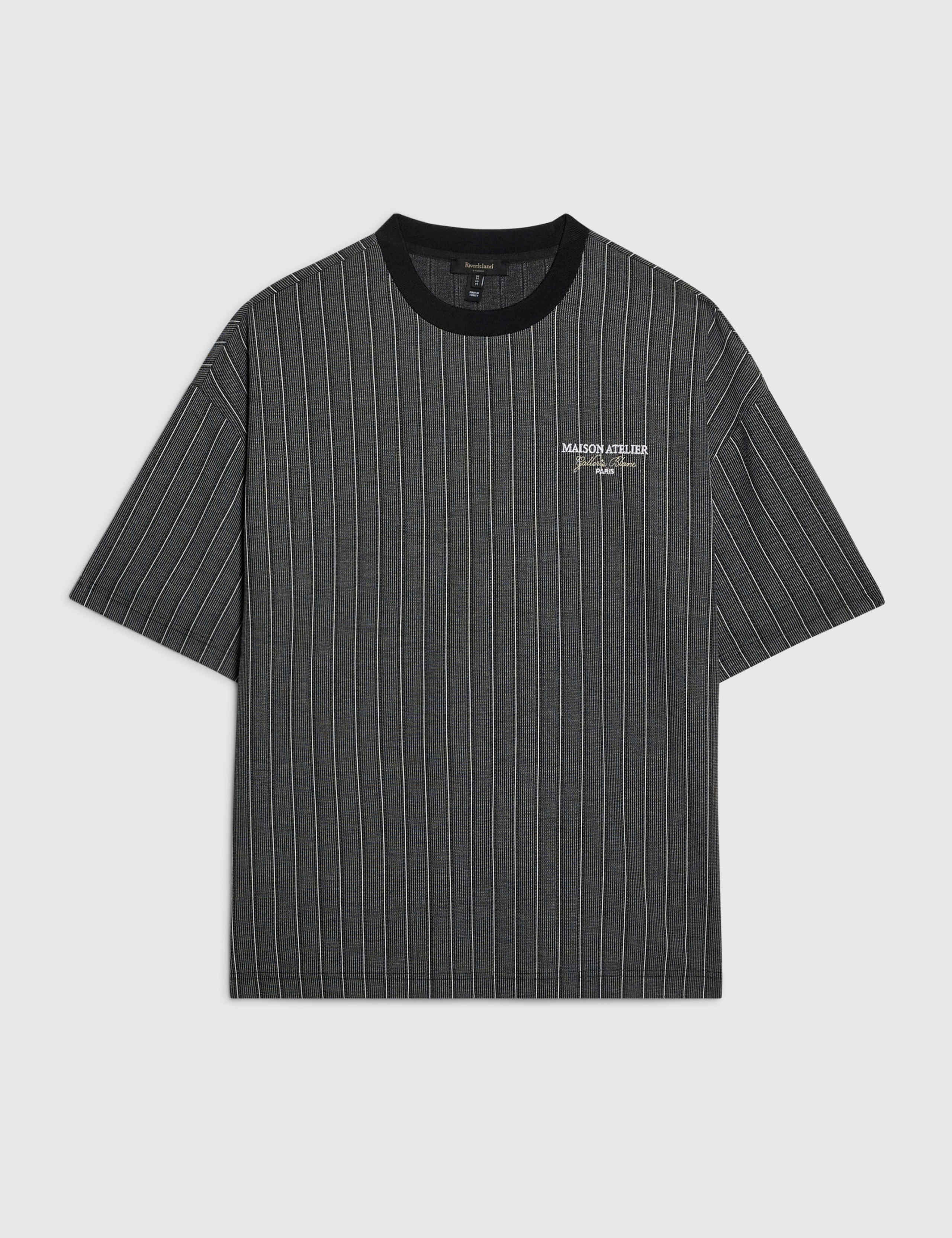Oversized Pure Cotton Striped Short Sleeve T-Shirt 6 of 6