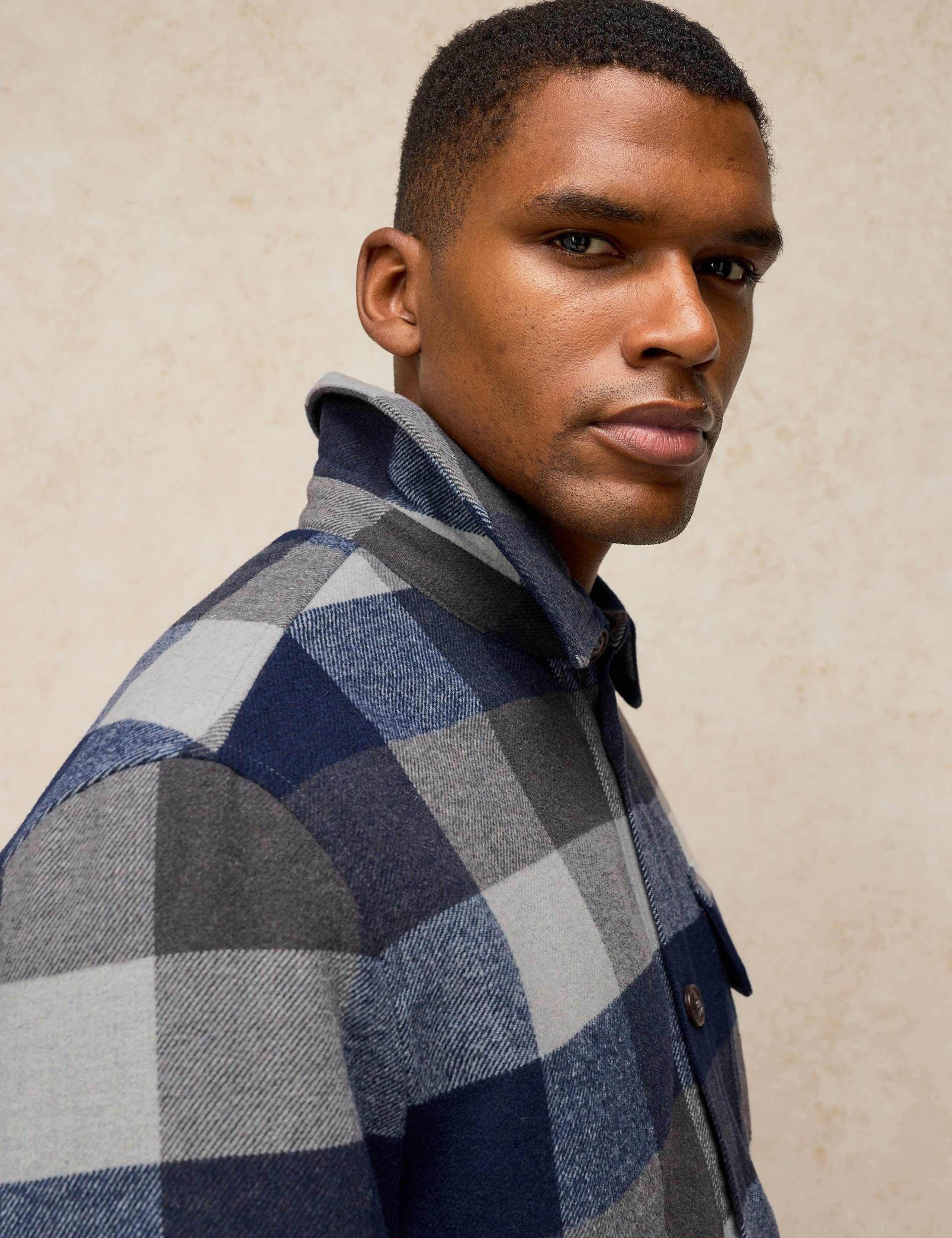 Hetton Check Borg Lined Overshirt 5 of 6
