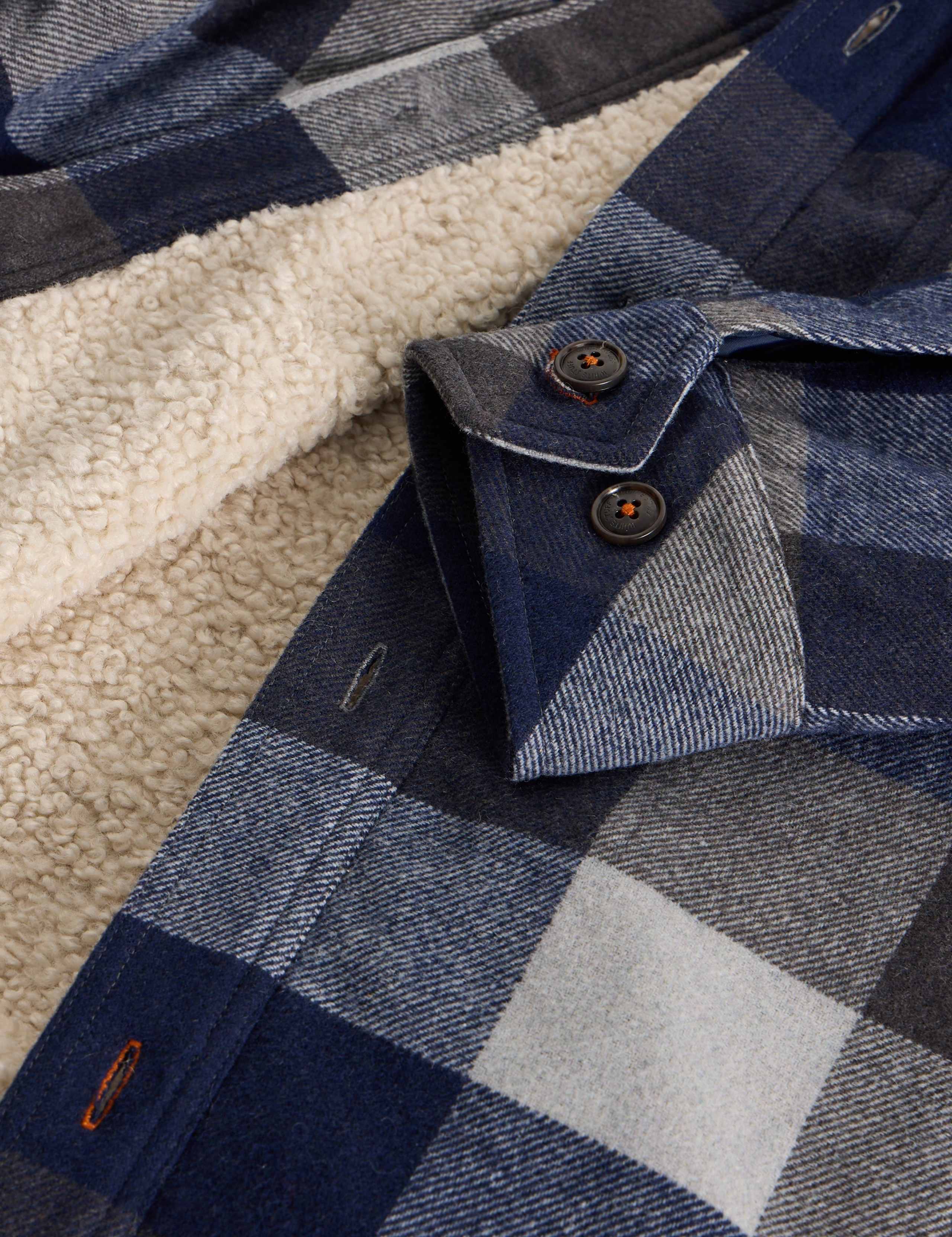 Hetton Check Borg Lined Overshirt 6 of 6