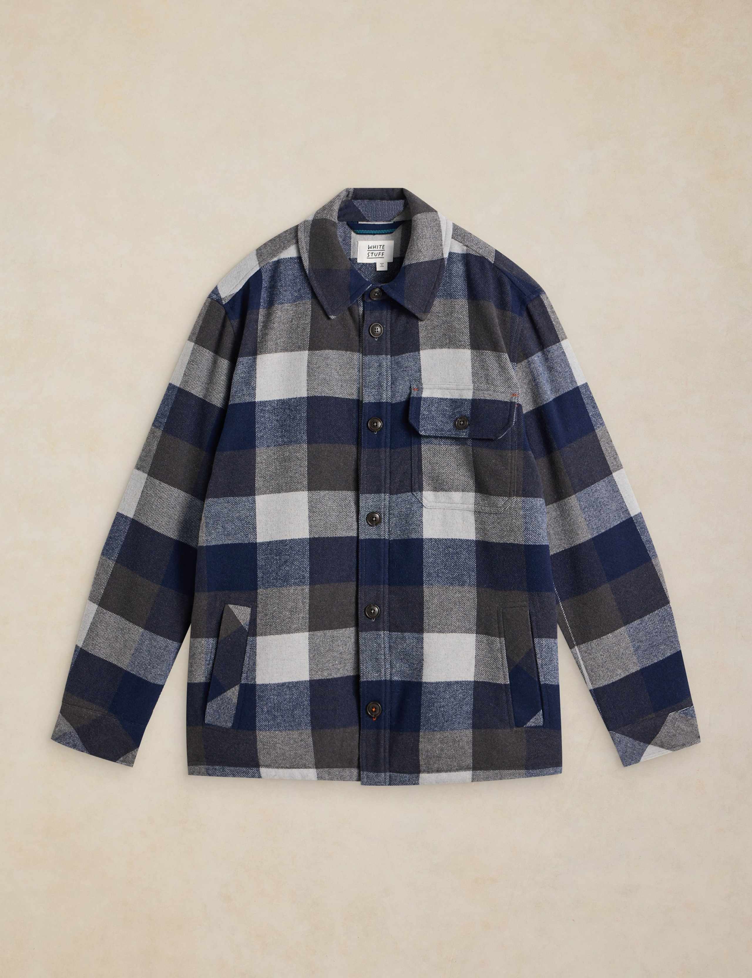 Hetton Check Borg Lined Overshirt 2 of 6