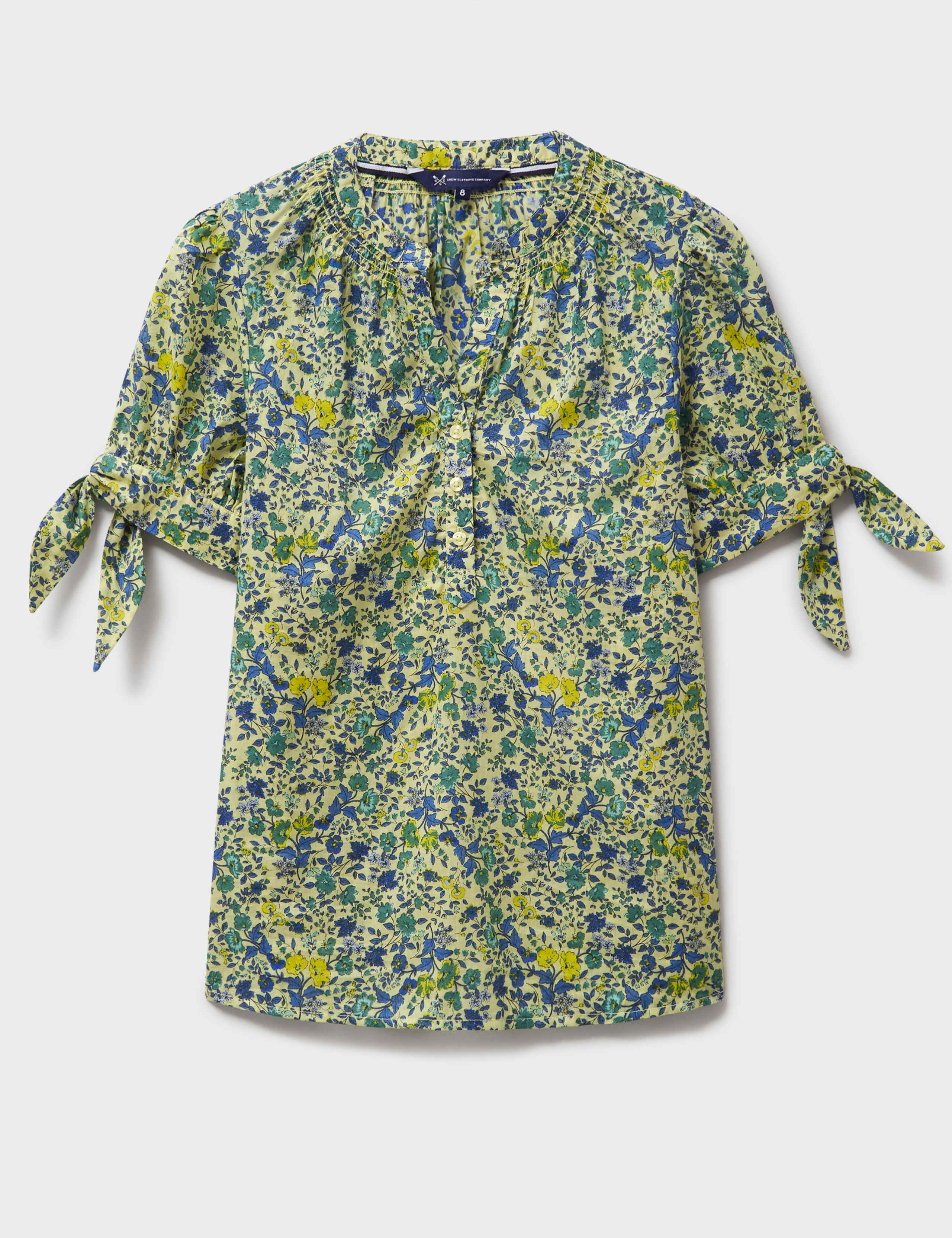 Cotton Rich Floral V-Neck Blouse 2 of 5