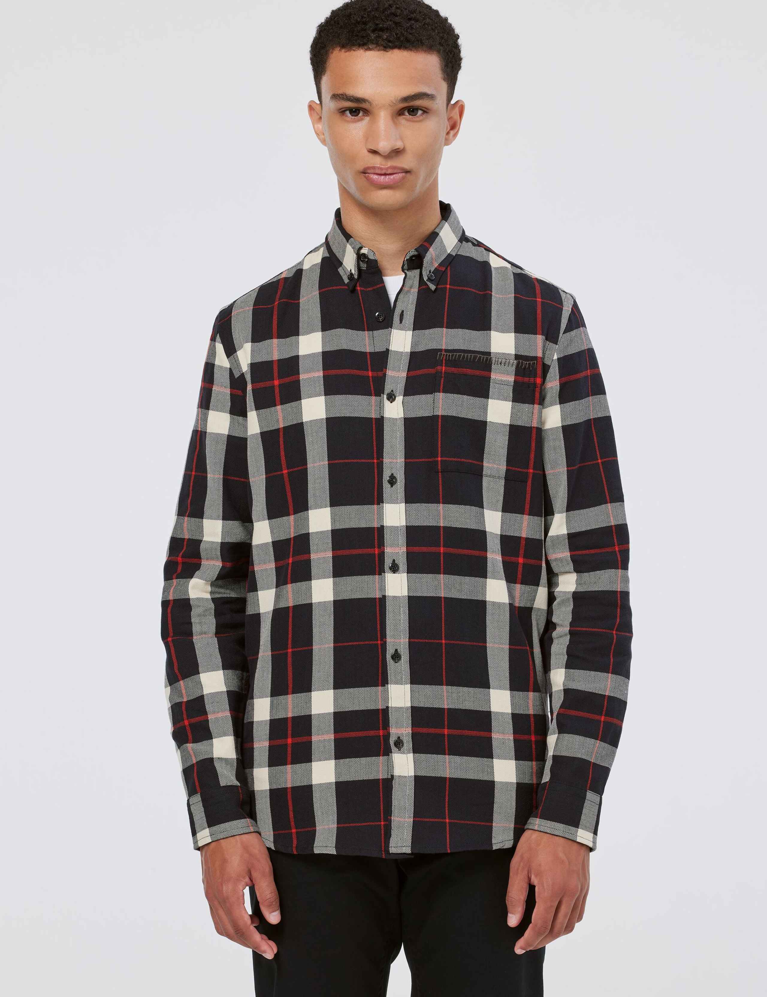 Pure Cotton Checked Overshirt 1 of 5