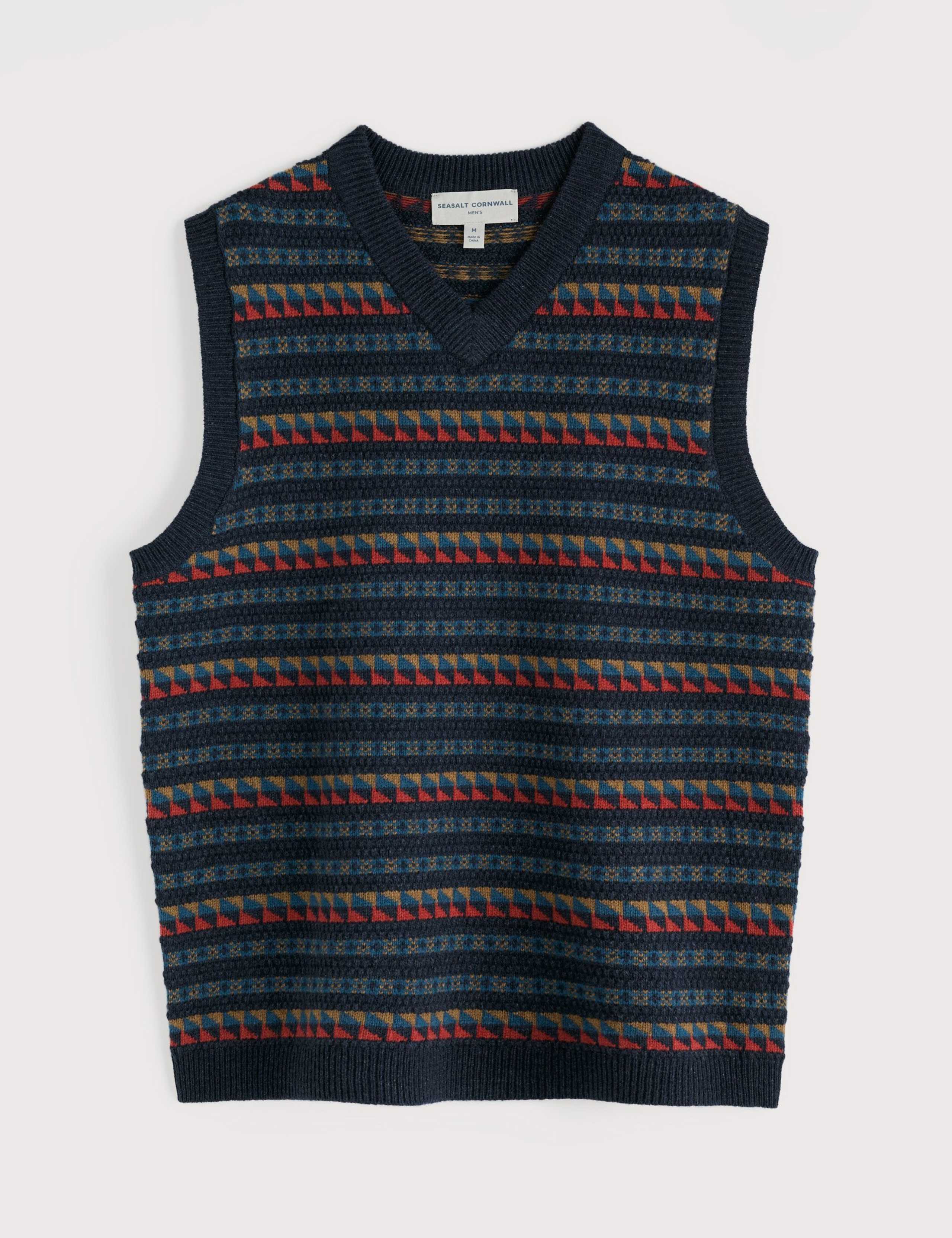 Lambswool Rich Fair Isle V-Neck Vest 2 of 5