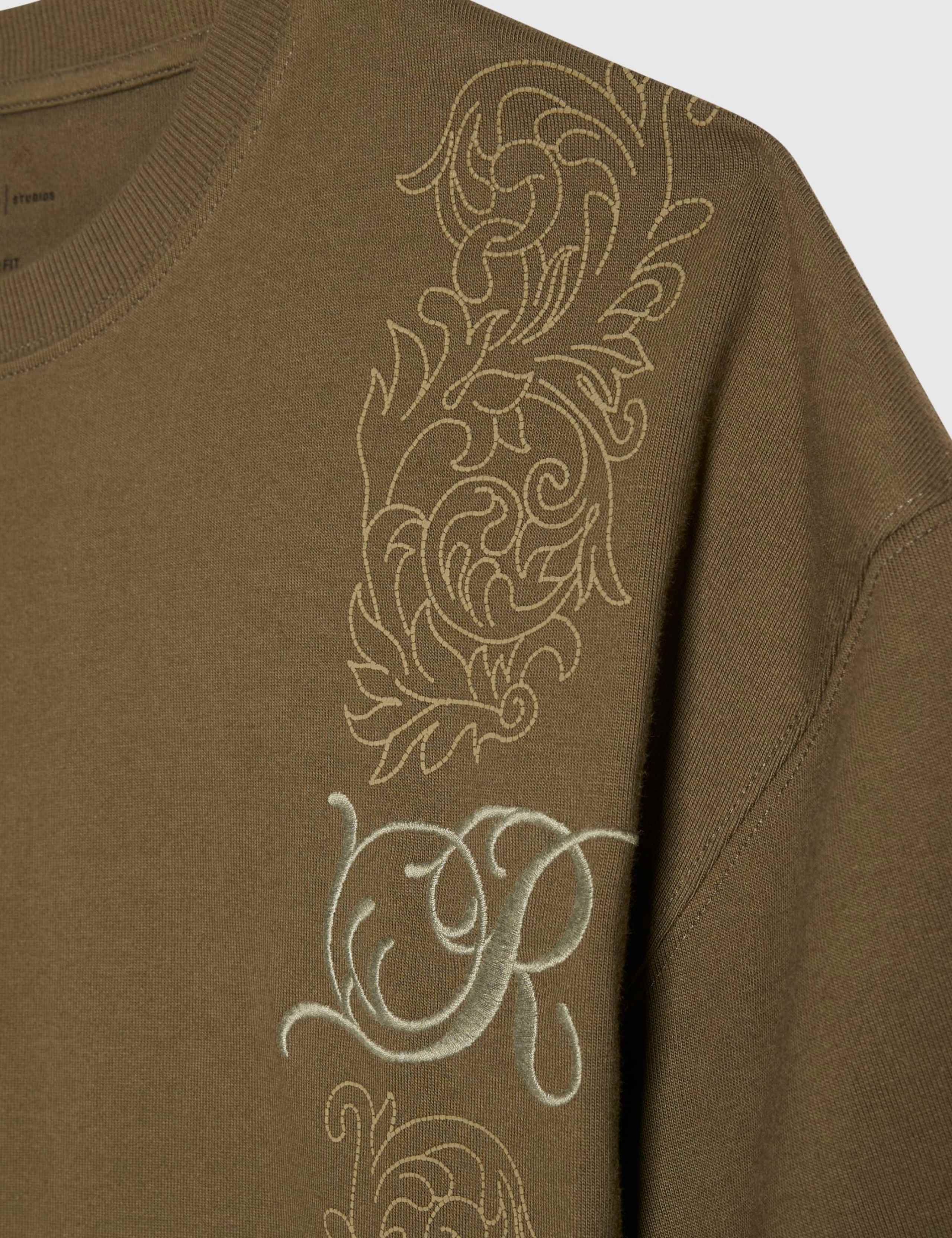 Cotton Floral Border T-Shirt 5 of 6
