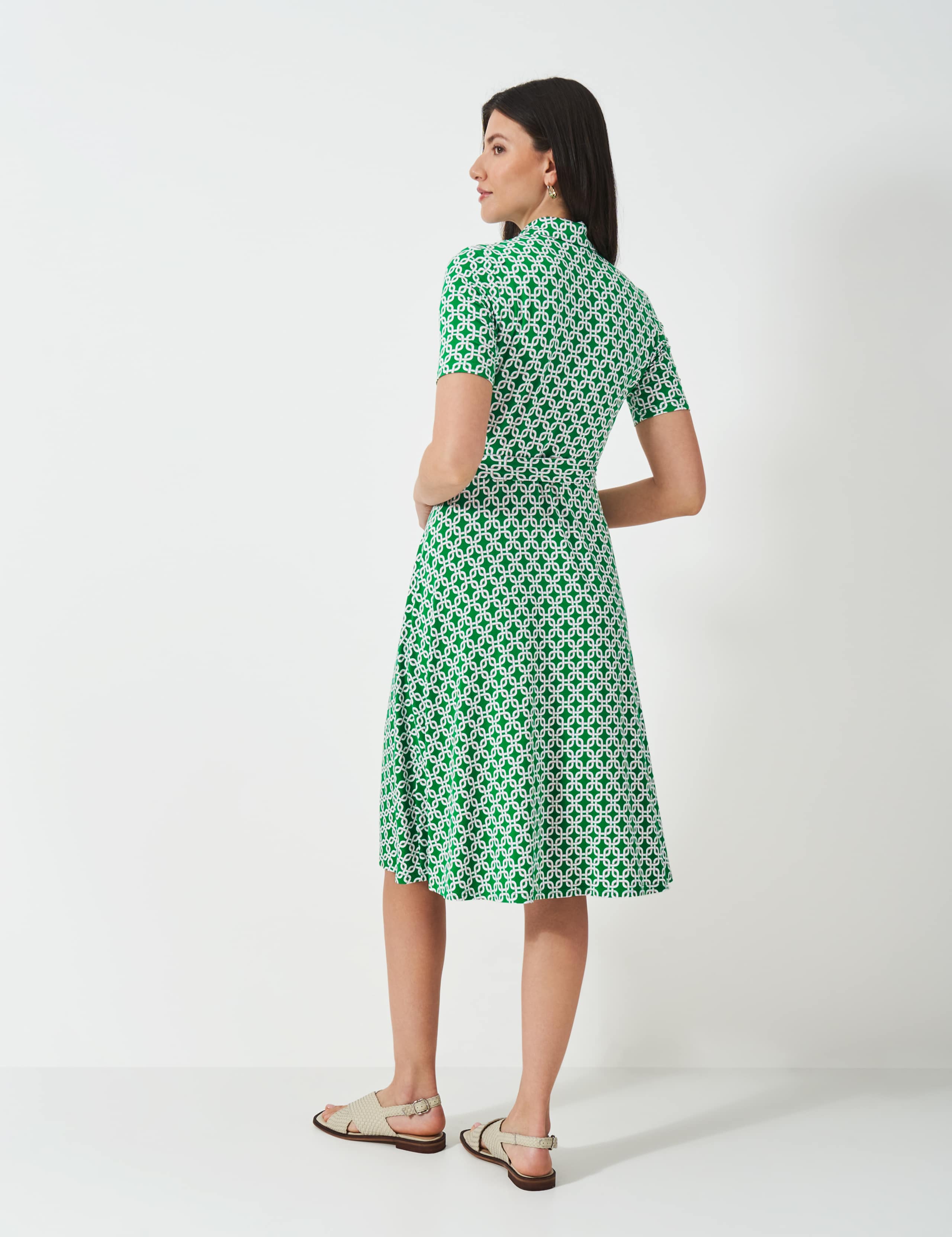 Jersey Geometric Midaxi Shirt Dress 4 of 5