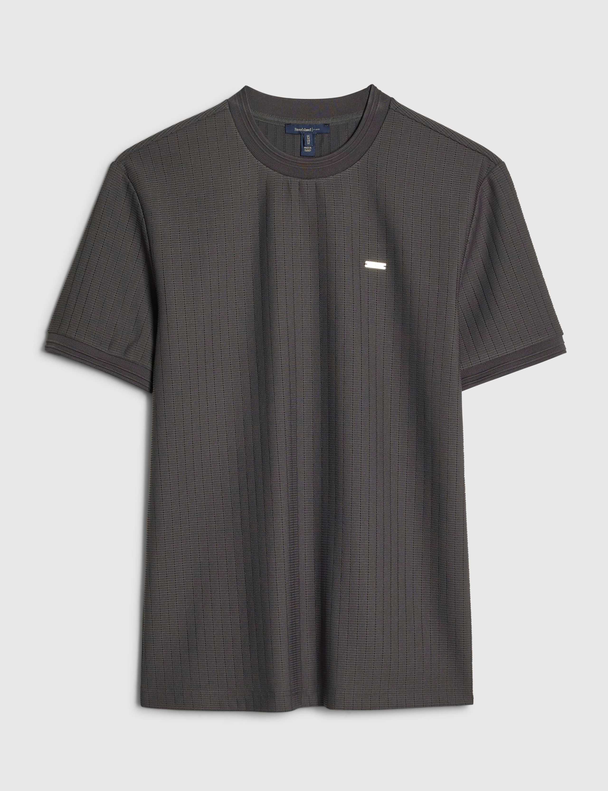 Slim Fit Textured Short Sleeve T-Shirt 6 of 6