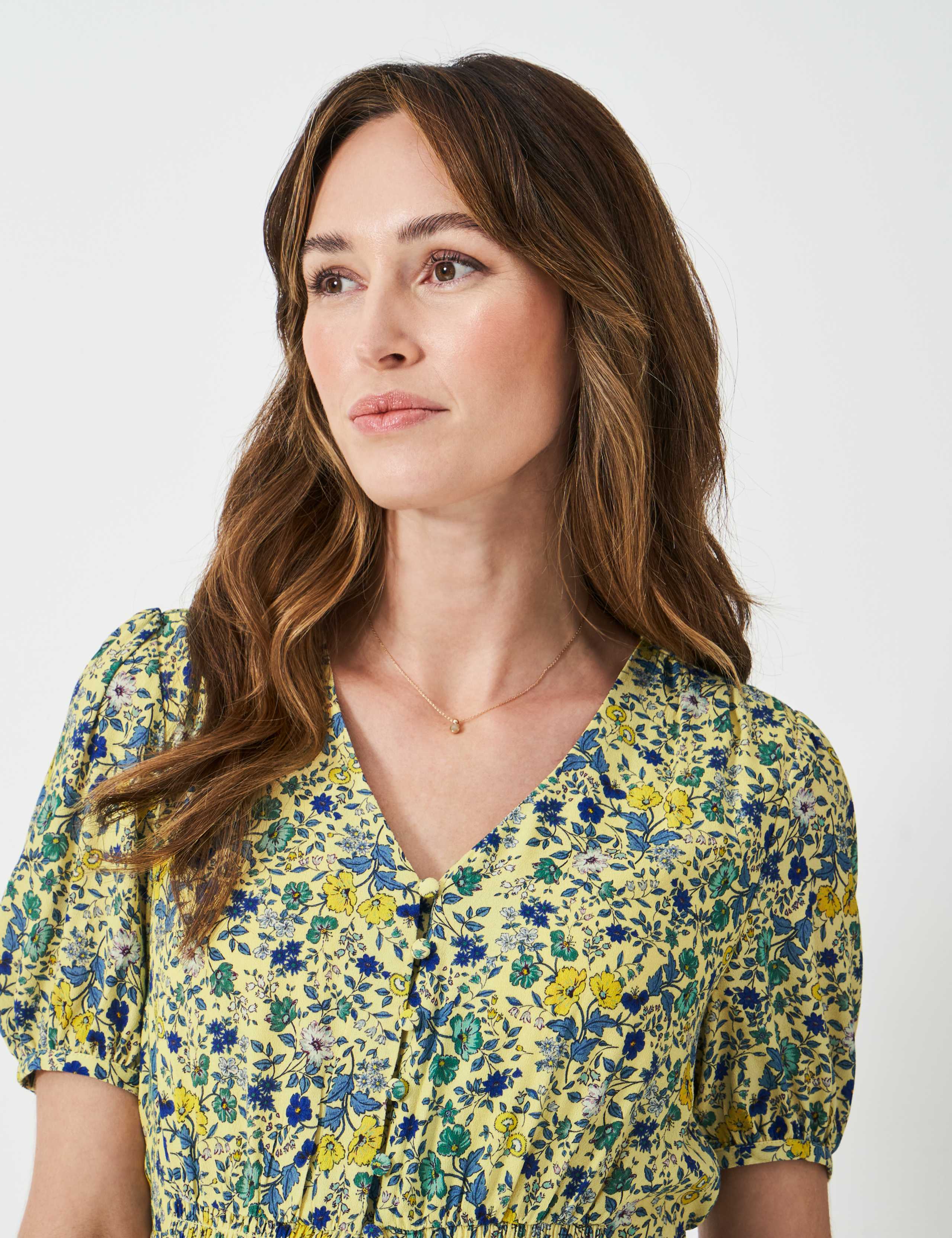 Floral V-Neck Maxi Tea Dress 5 of 5