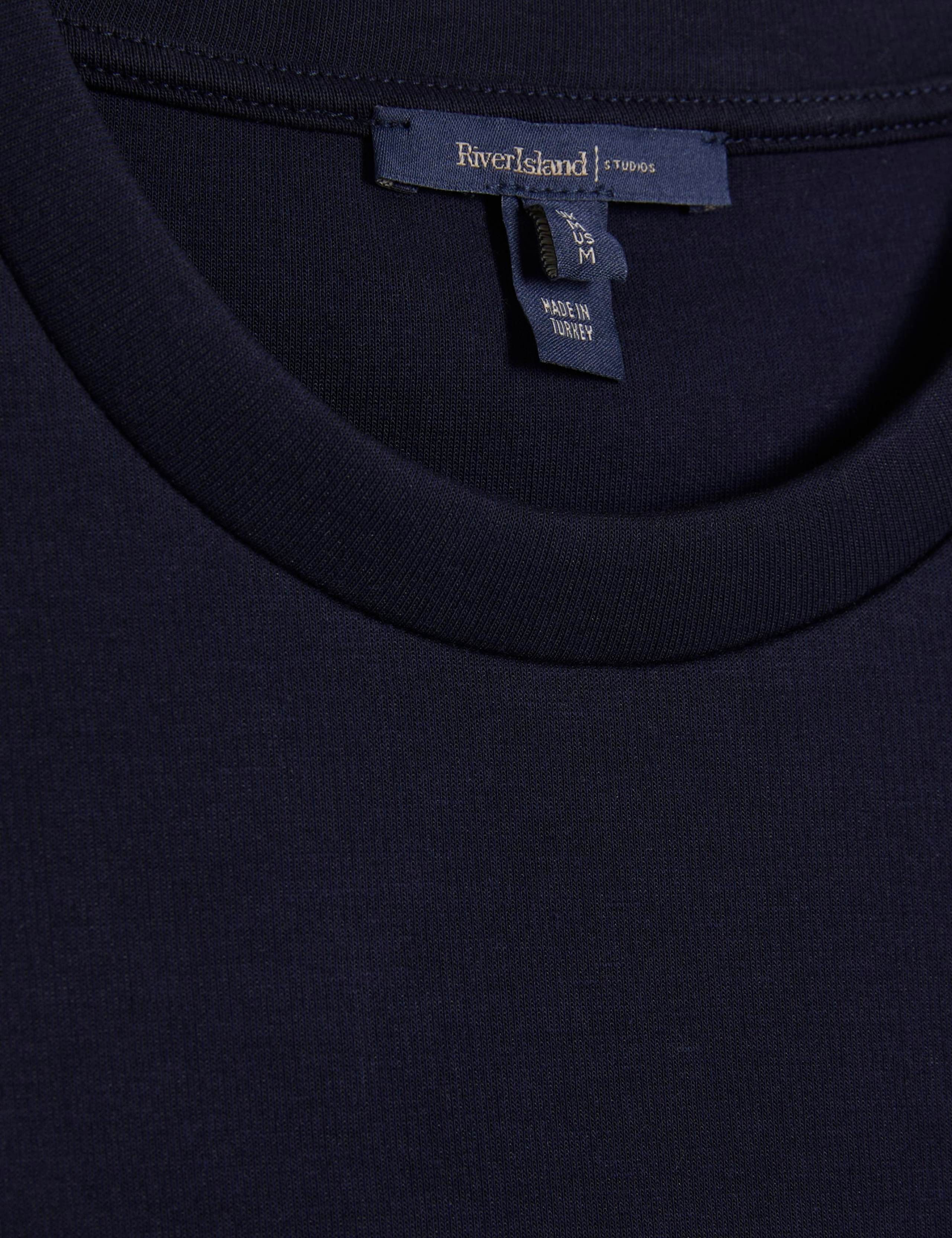 Oversized Cotton Blend Short Sleeve T-Shirt 4 of 5