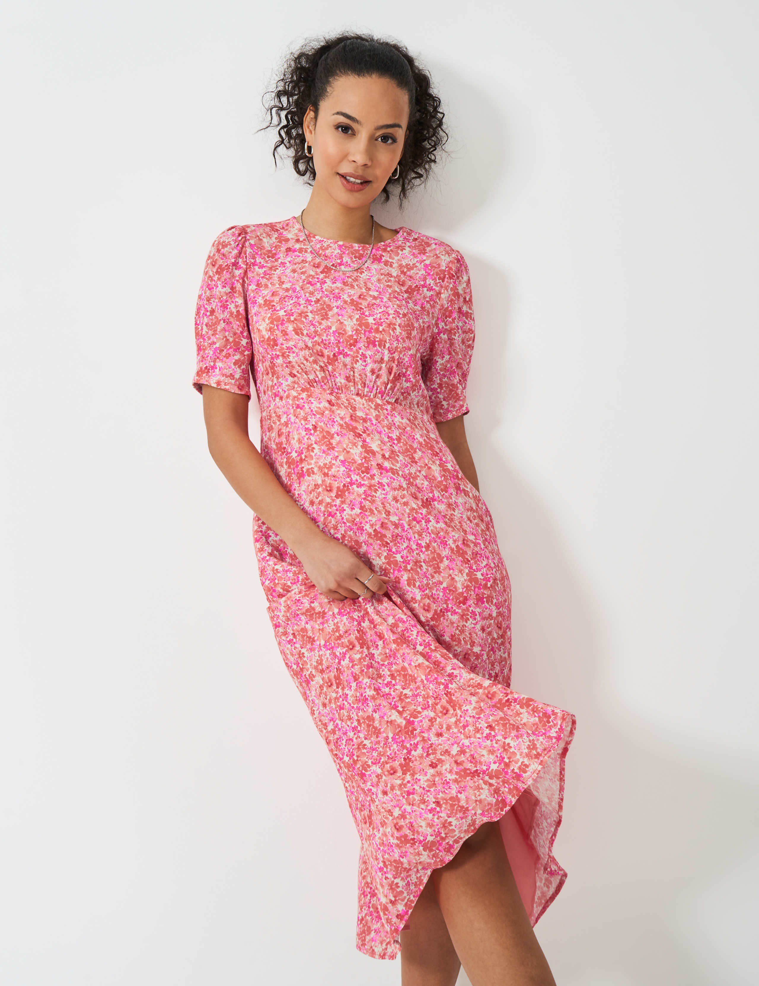 Floral Midi Tea Dress 3 of 5