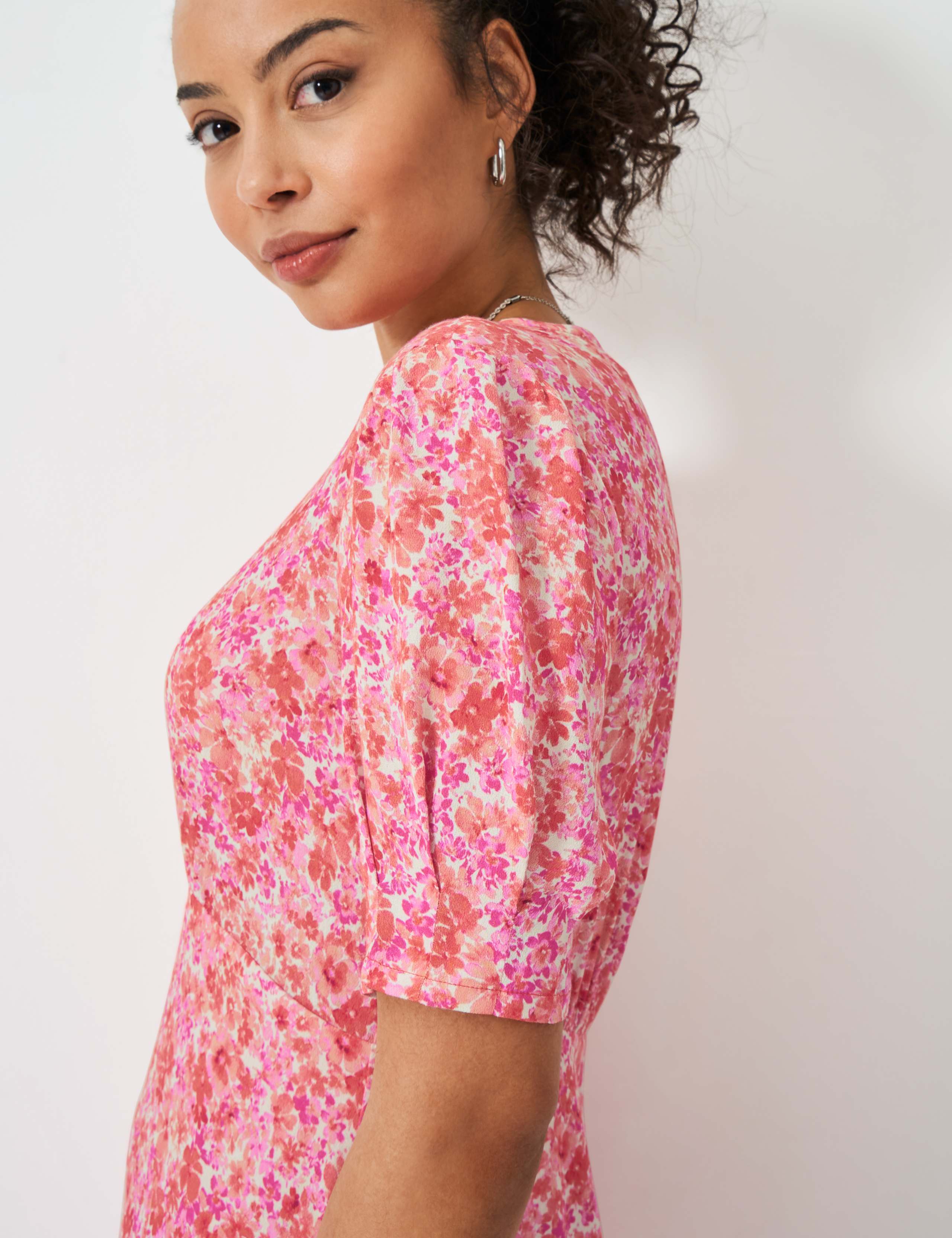 Floral Midi Tea Dress 5 of 5