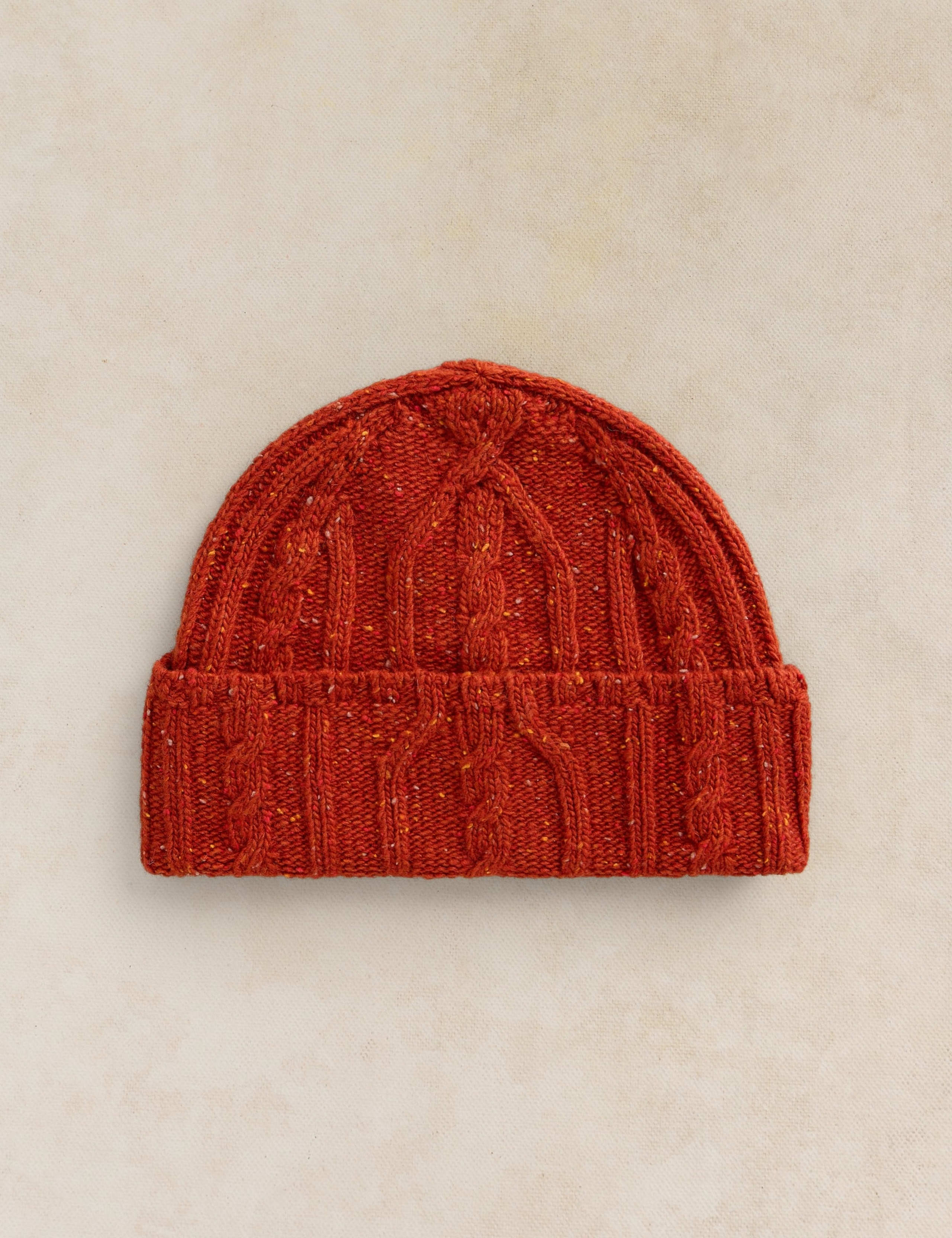 Wool Rich Cable Knit Fisherman Beanie Hat 2 of 3