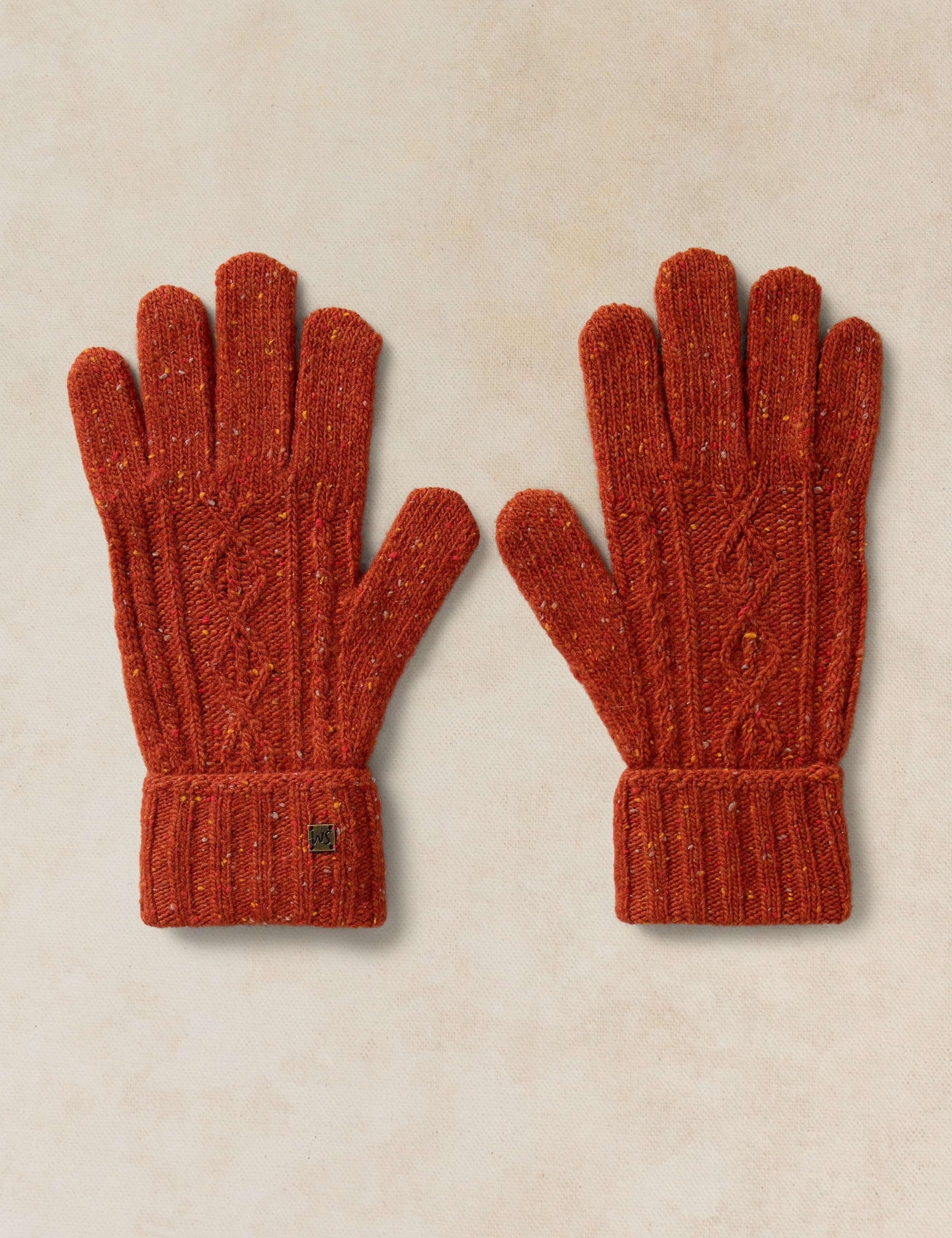 Wool Rich Cable Knitted Gloves 1 of 3