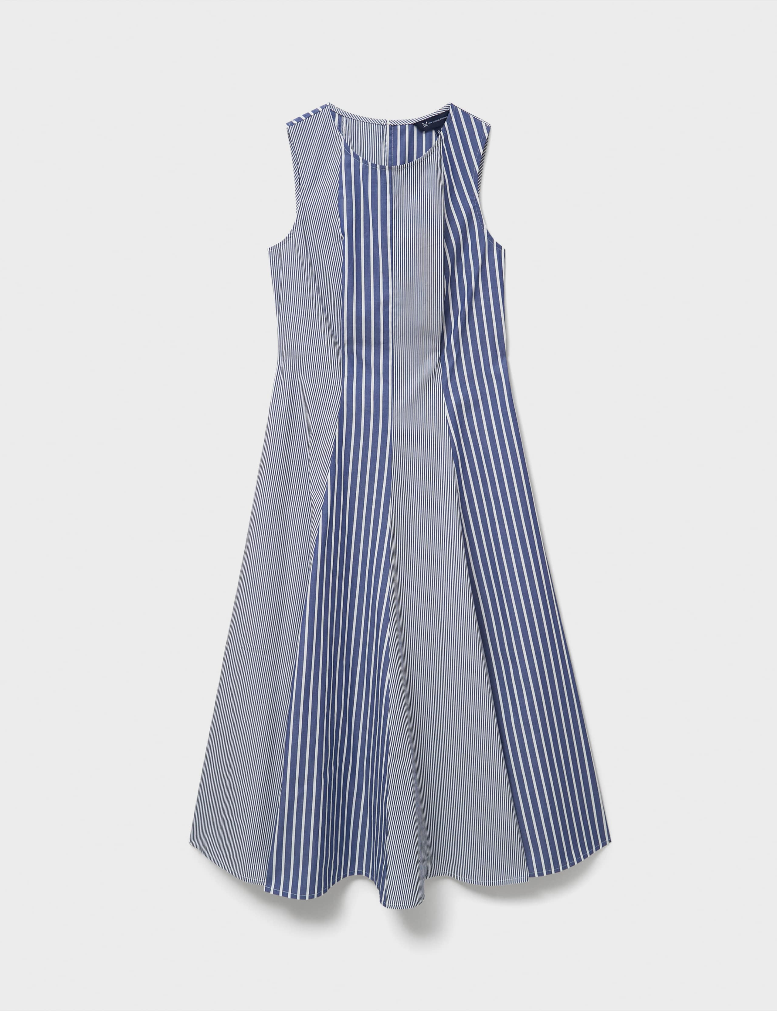Pure Cotton Striped Maxi Skater Dress 2 of 5