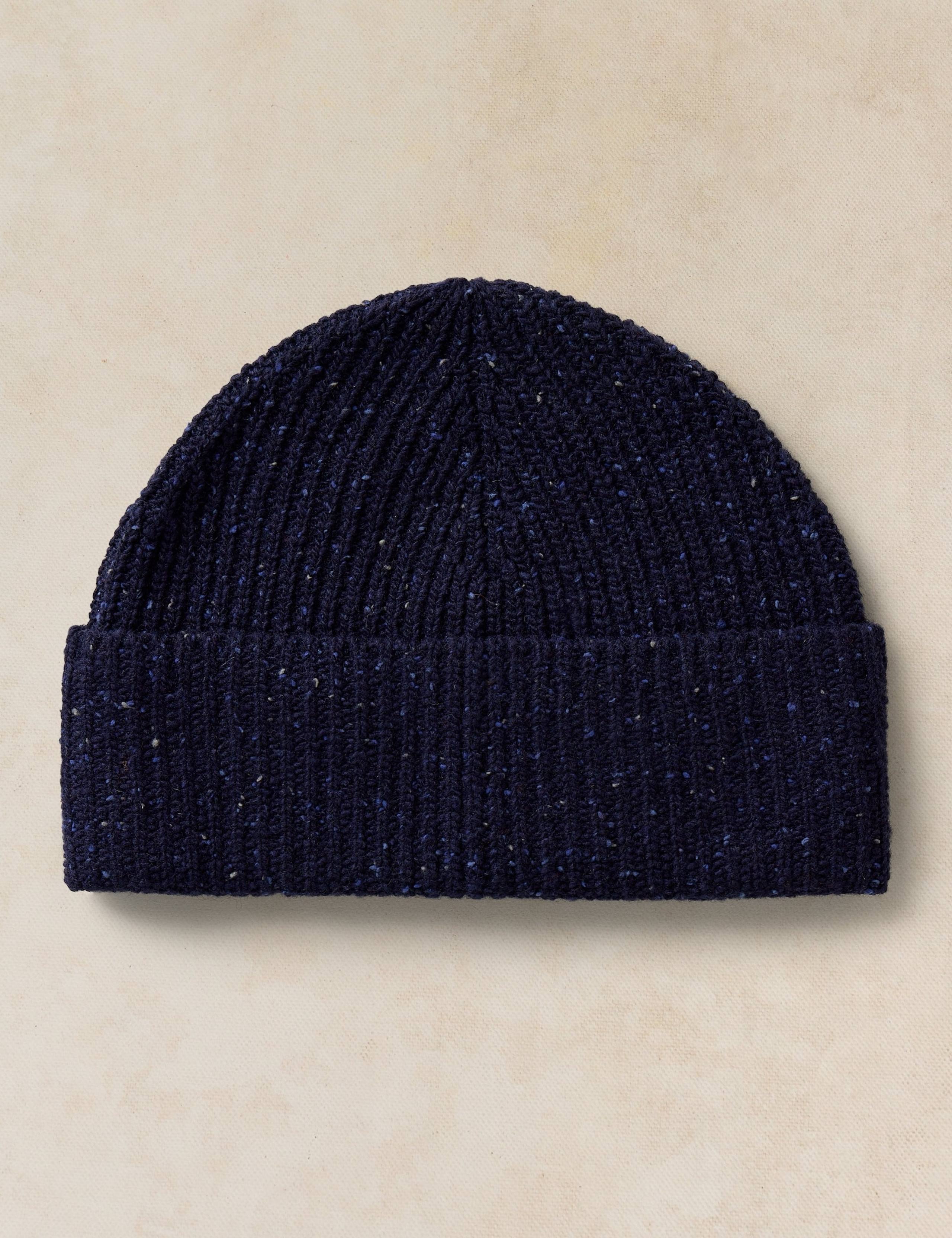 Wool Rich Rib Knit Fisherman Beanie Hat 2 of 2