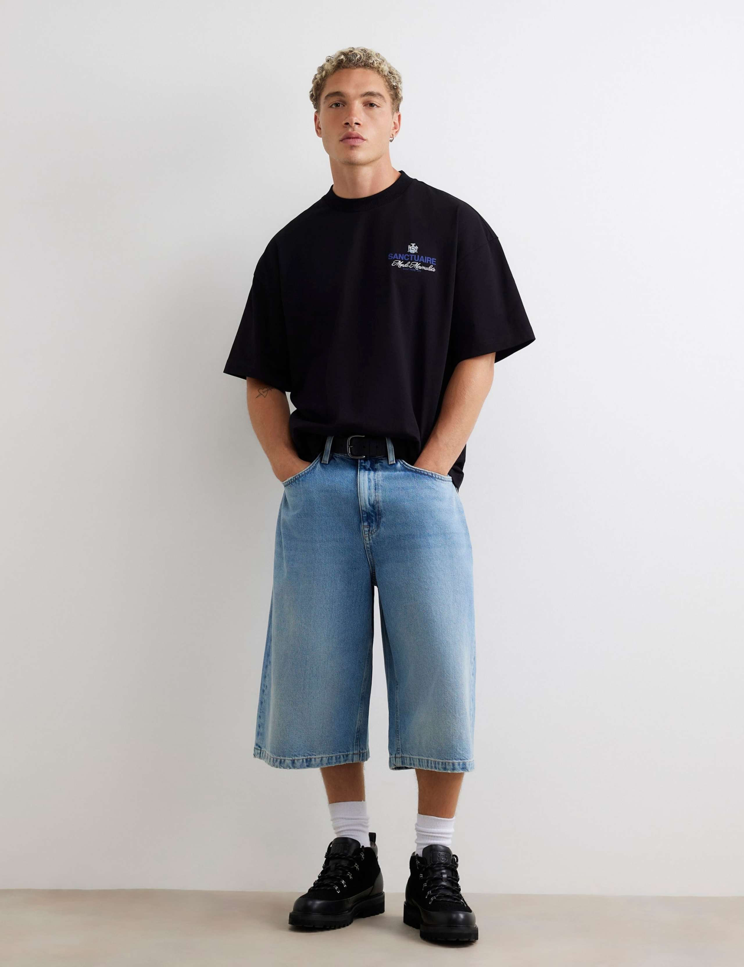 Oversized Pure Cotton Graphic Short Sleeve T-Shirt 2 of 6