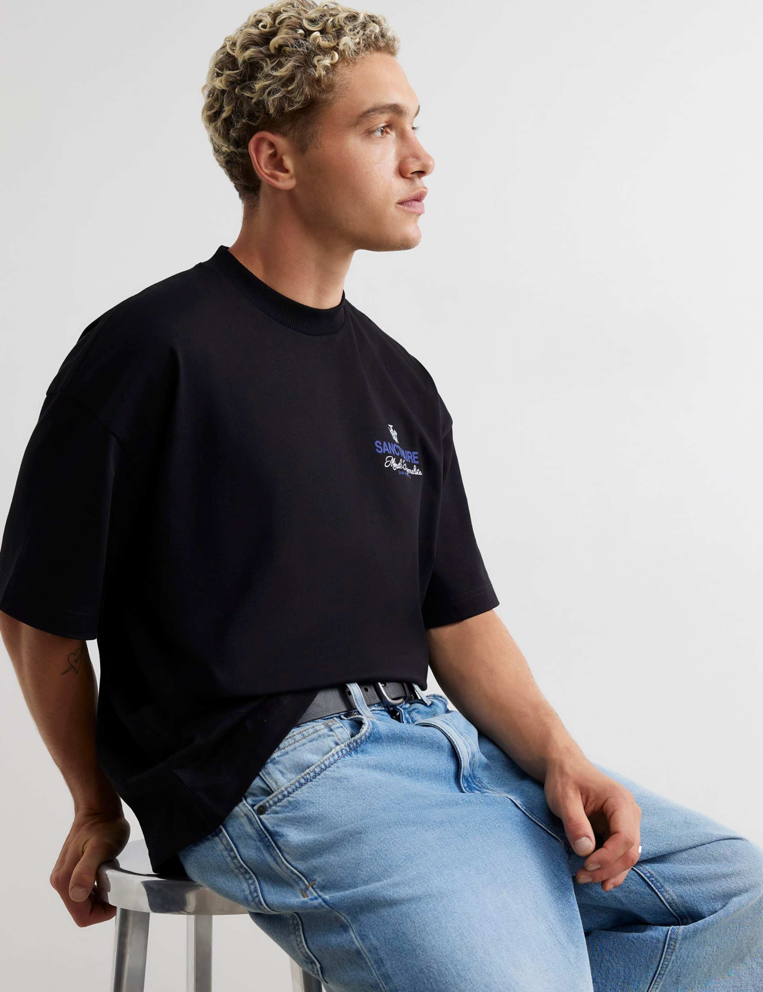 Oversized Pure Cotton Graphic Short Sleeve T-Shirt 3 of 6