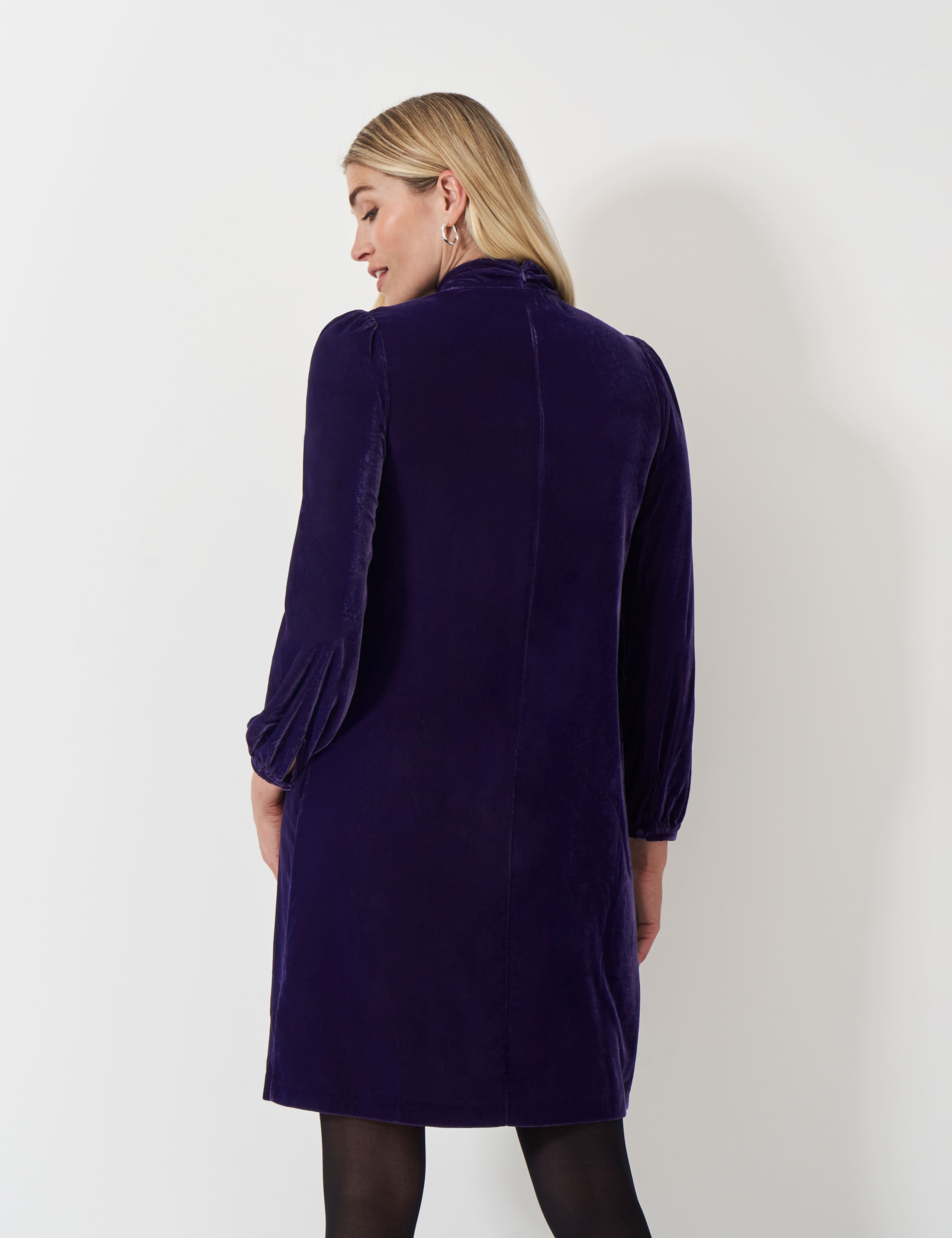 Velvet Twist Front Shift Dress 4 of 5