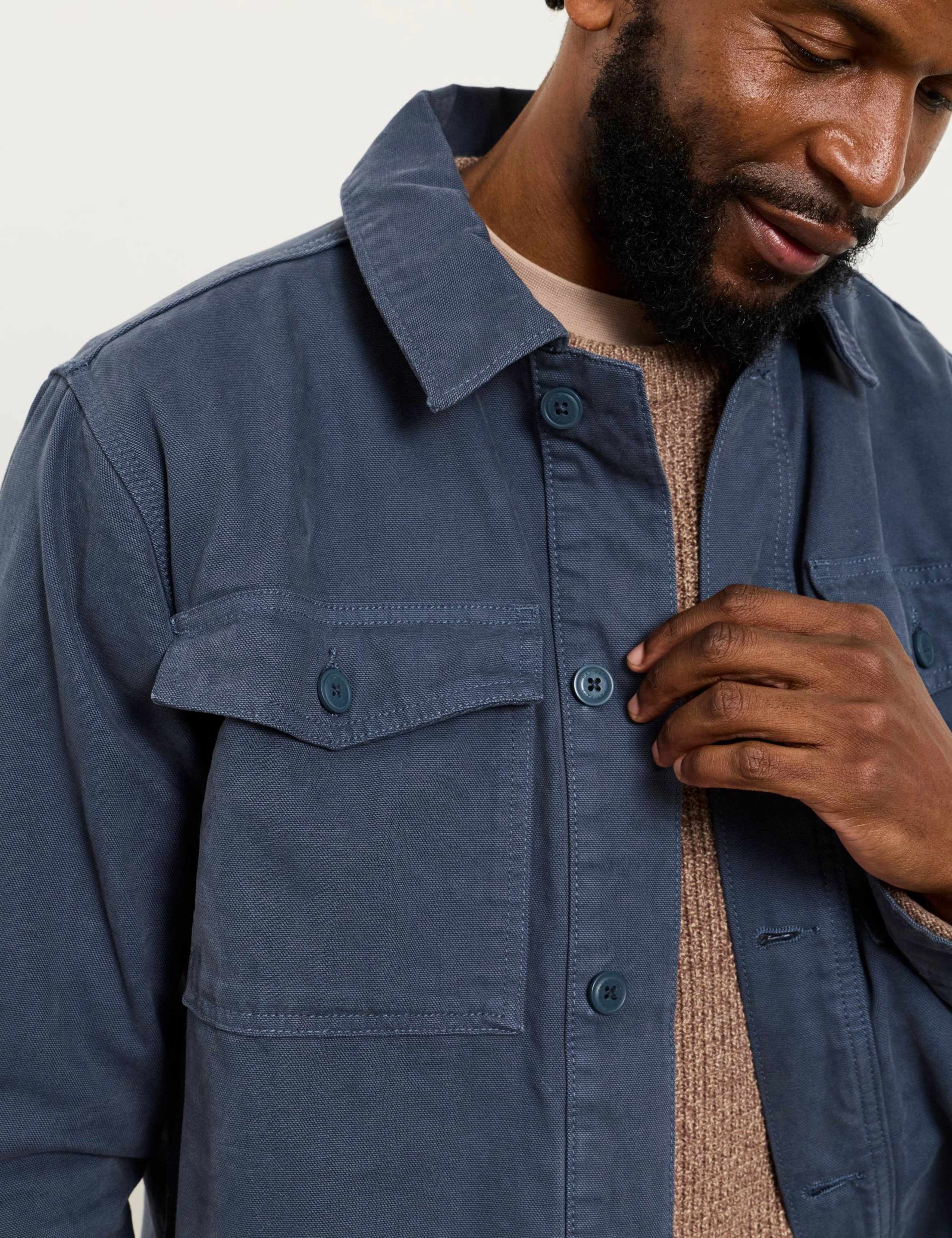 Pure Cotton Utility Overshirt 4 of 6