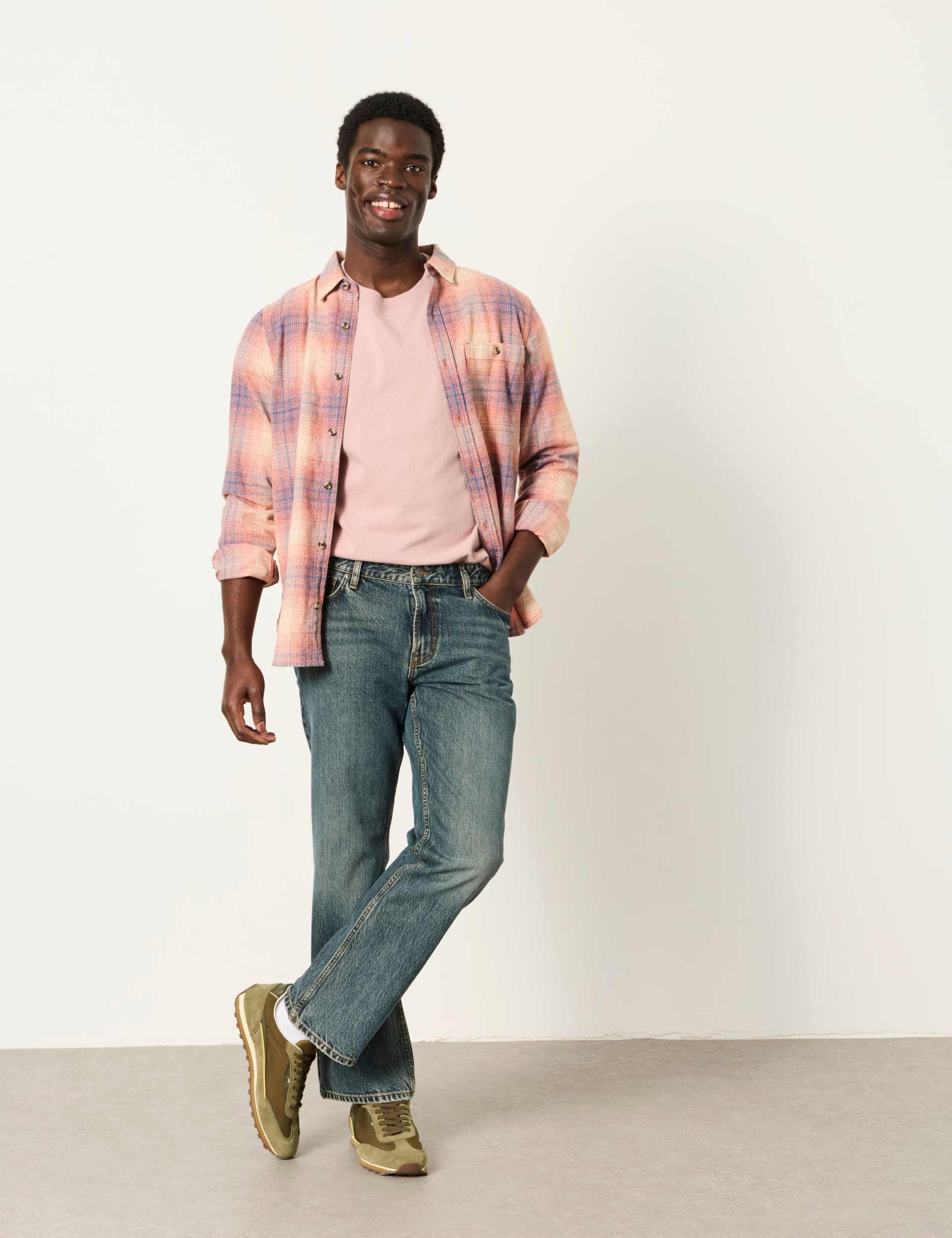 Straight Fit Pure Cotton 5 Pocket Jeans 4 of 6