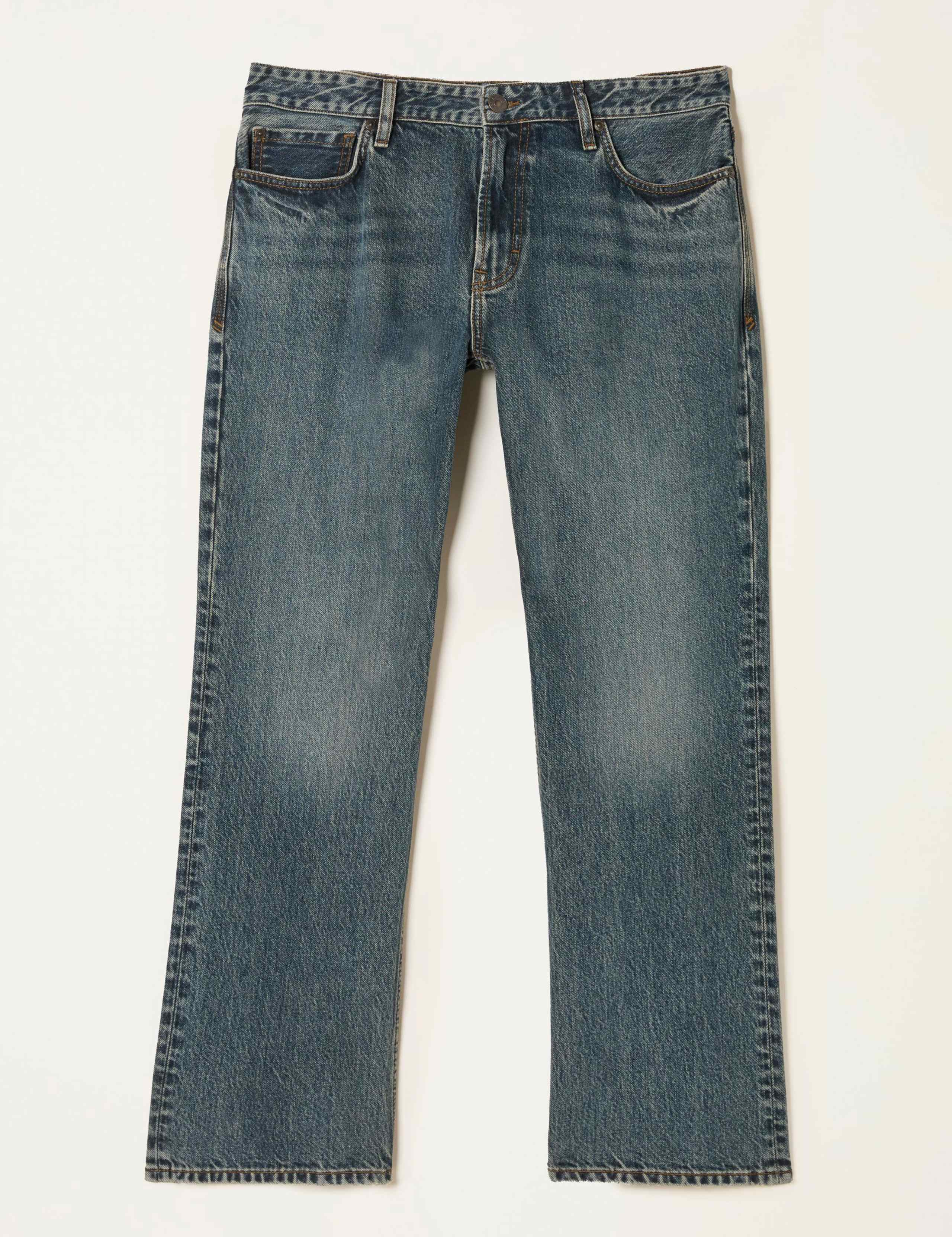Straight Fit Pure Cotton 5 Pocket Jeans 2 of 6