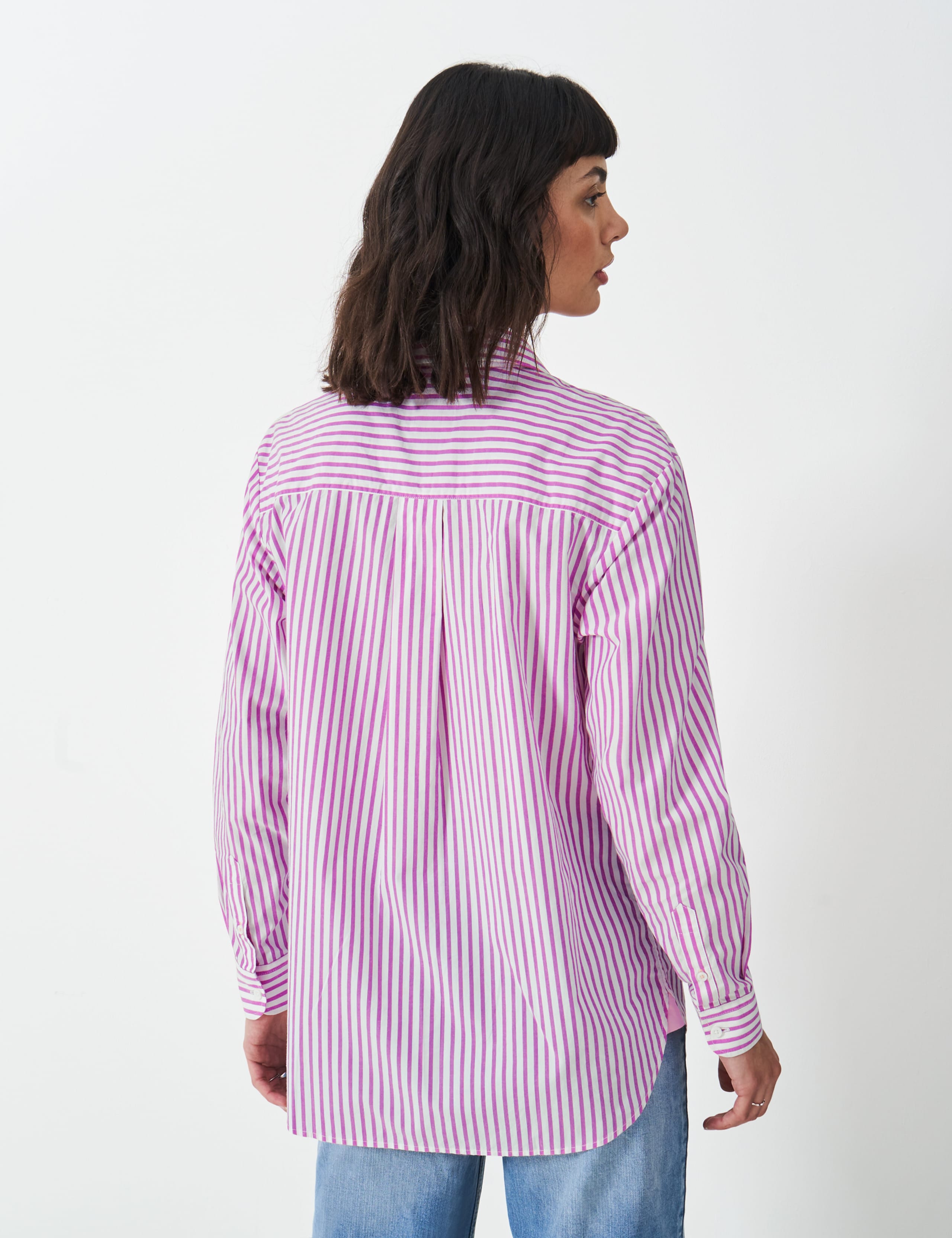 Pure Cotton Striped Relaxed Shirt 4 of 5