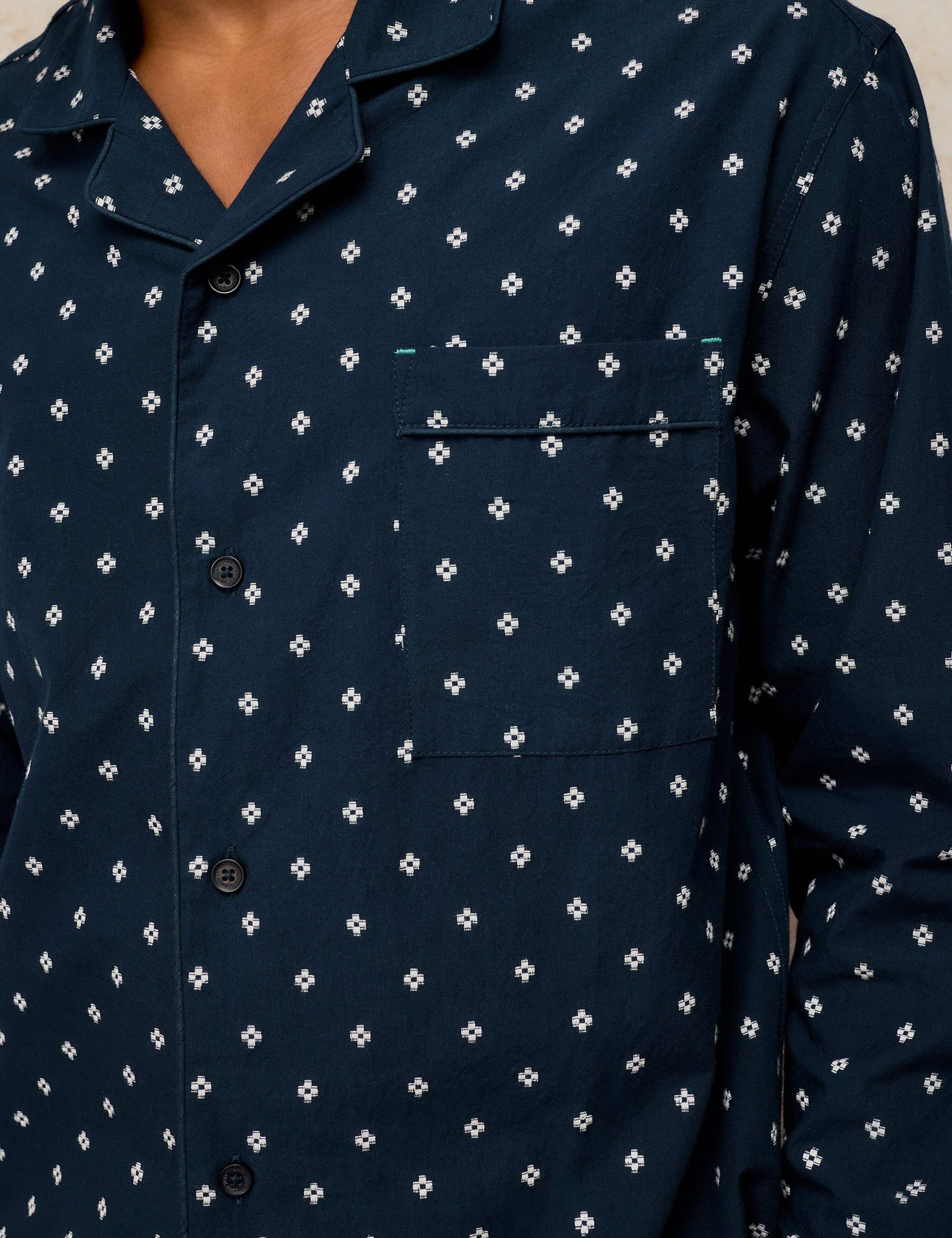 Pure Cotton Dobby Pyjama Top 5 of 6