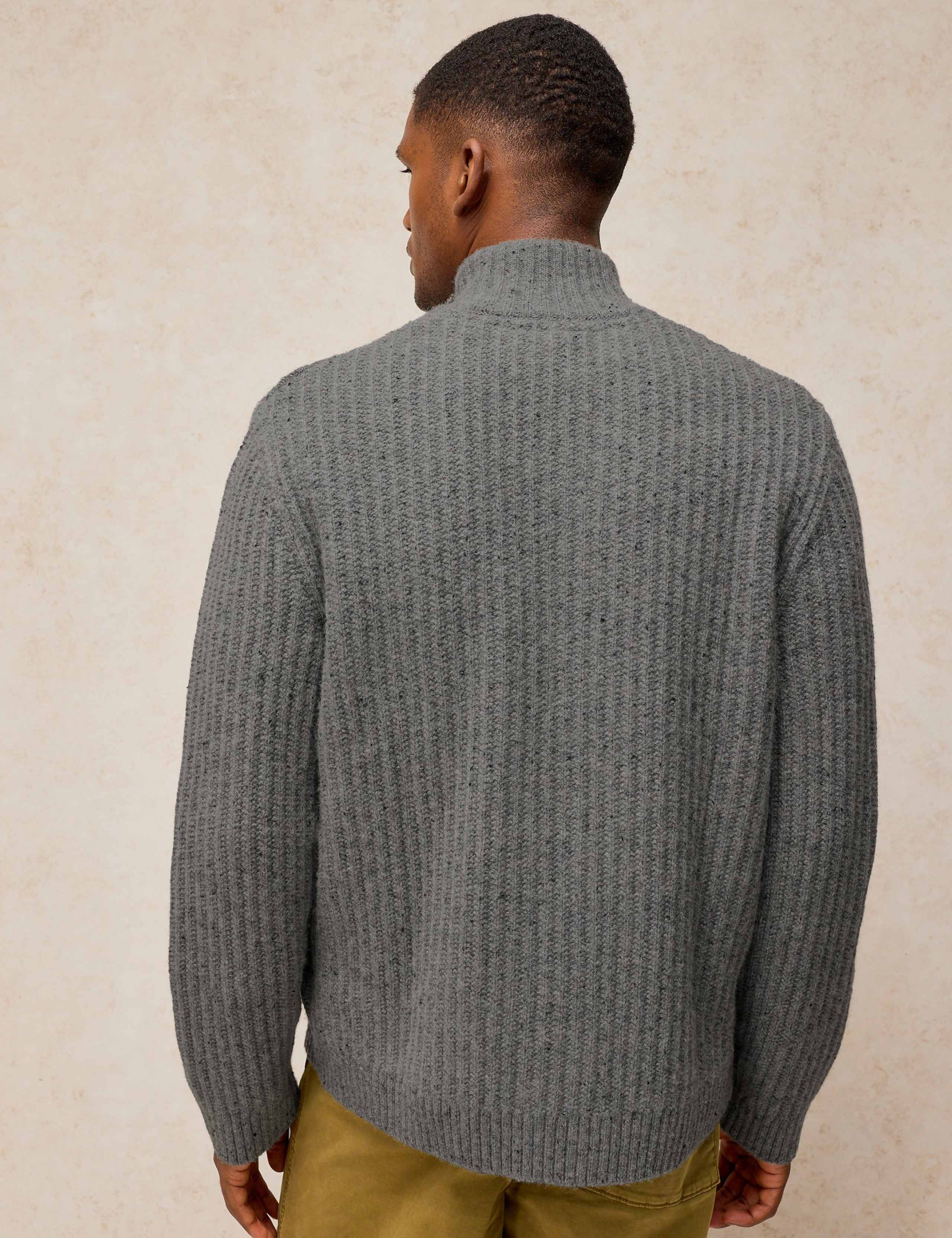 Selby Wool Rich V Neck Zip Up Cardigan 3 of 6
