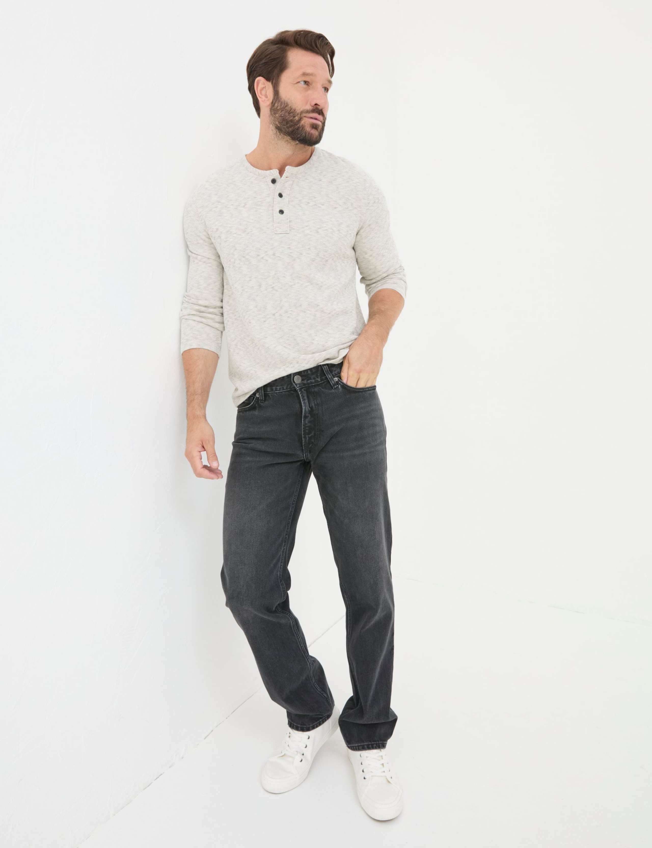 Straight Fit 5 Pocket Rigid Jeans 1 of 5