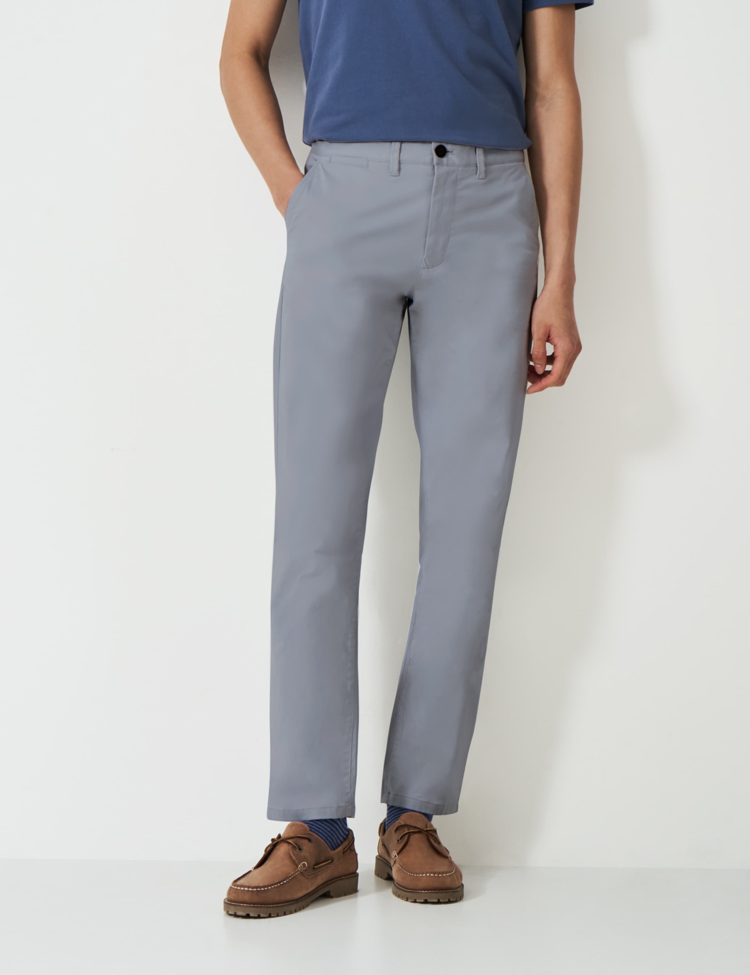 Regular Fit Cotton Rich Straight Chinos 3 of 5
