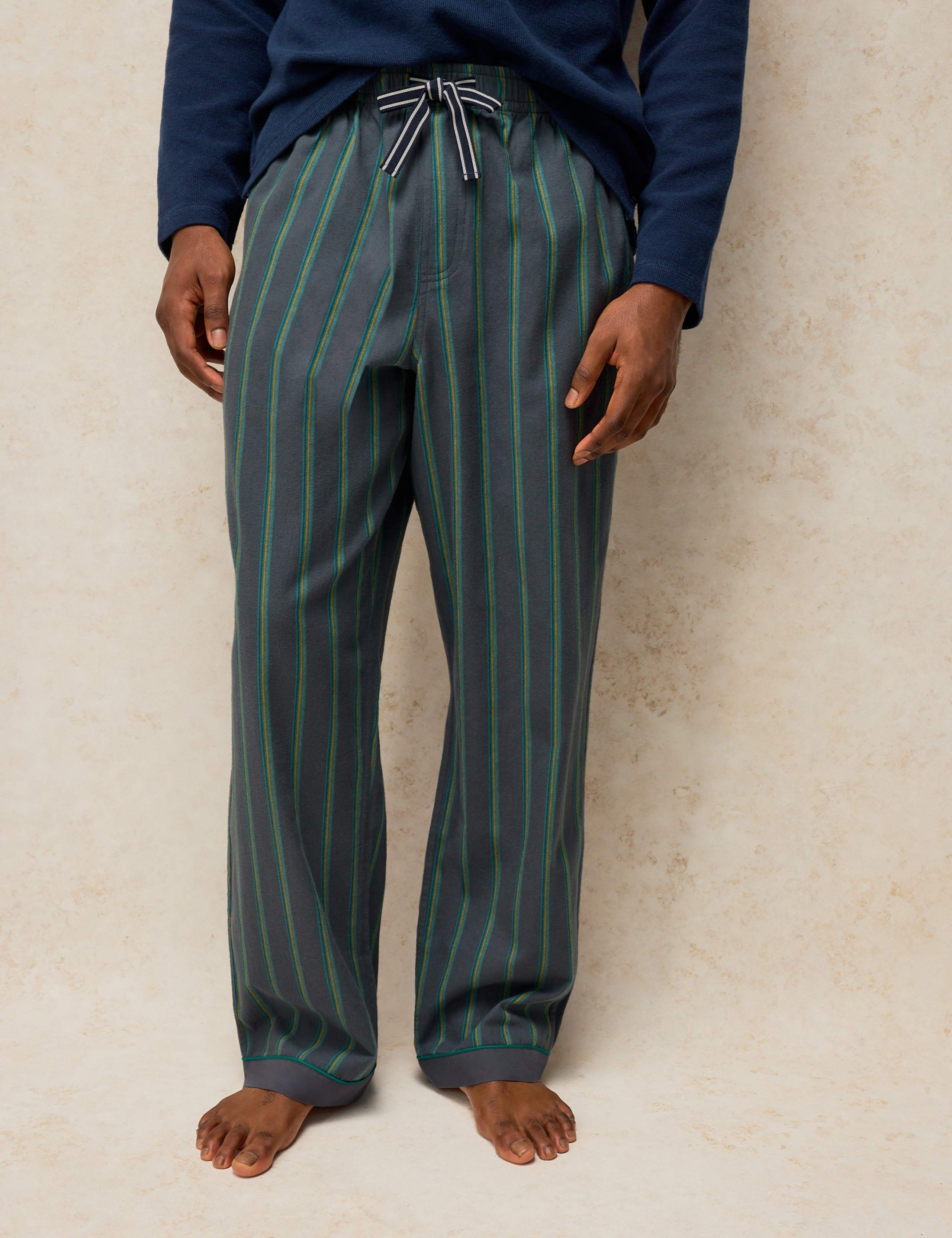 Pure Cotton Striped Pyjama Bottoms 3 of 6