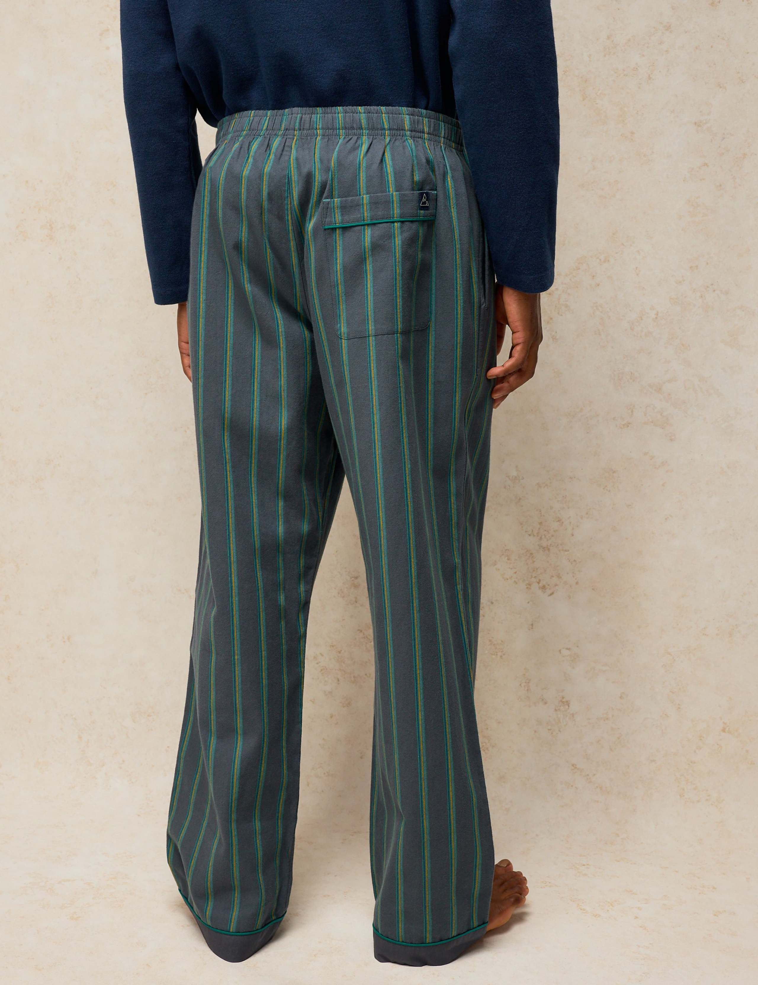 Pure Cotton Striped Pyjama Bottoms 4 of 6