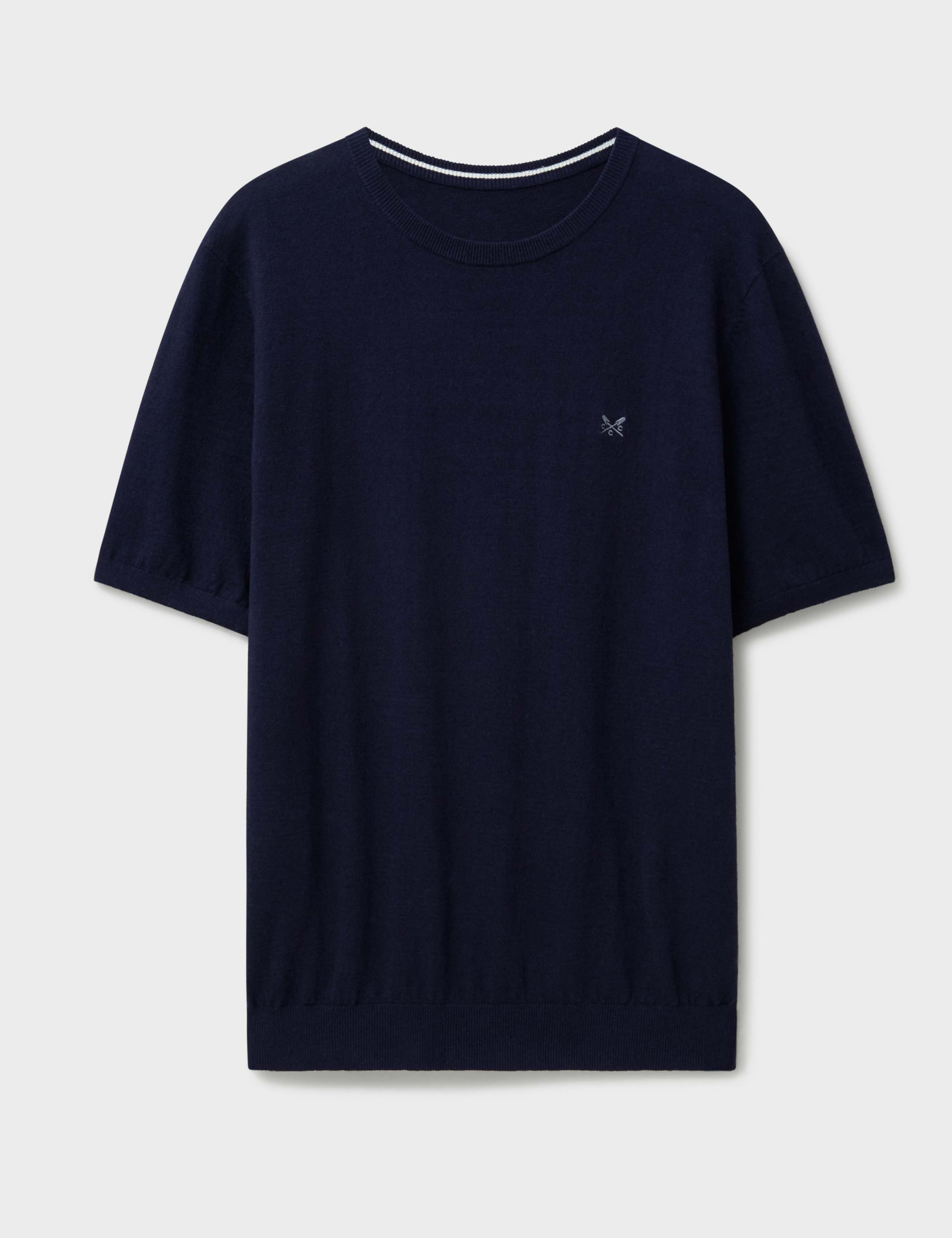 Linen Rich Crew Neck T-Shirt 2 of 5