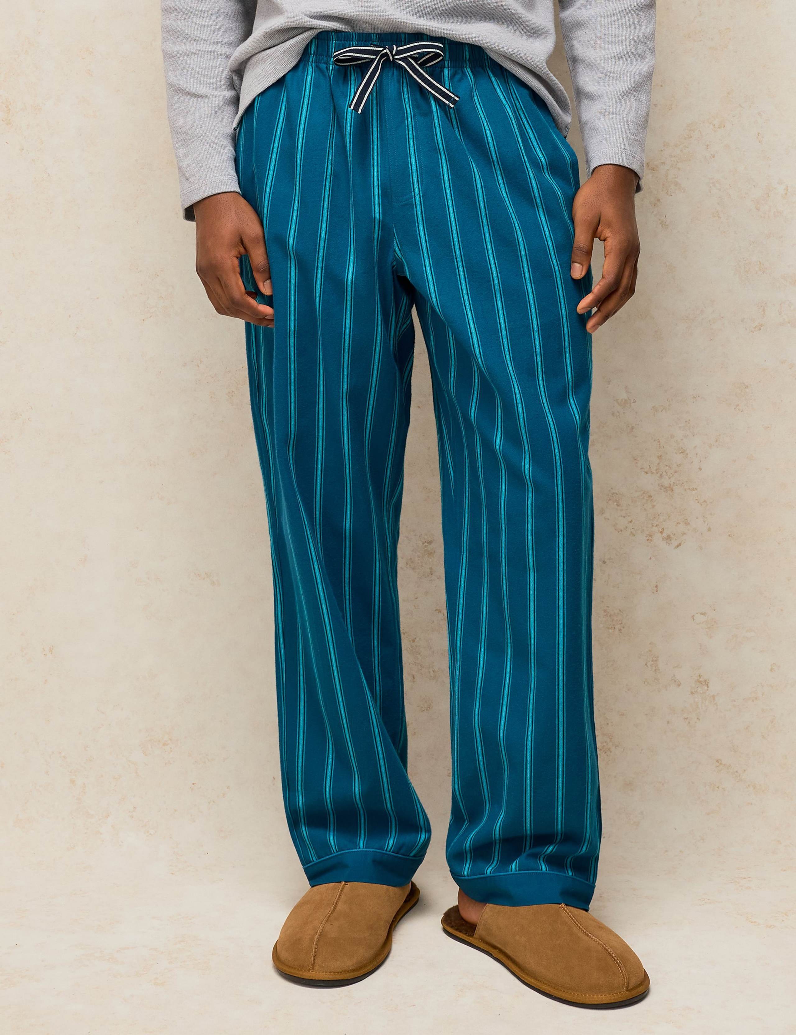 Pure Cotton Striped Pyjama Bottoms 3 of 6