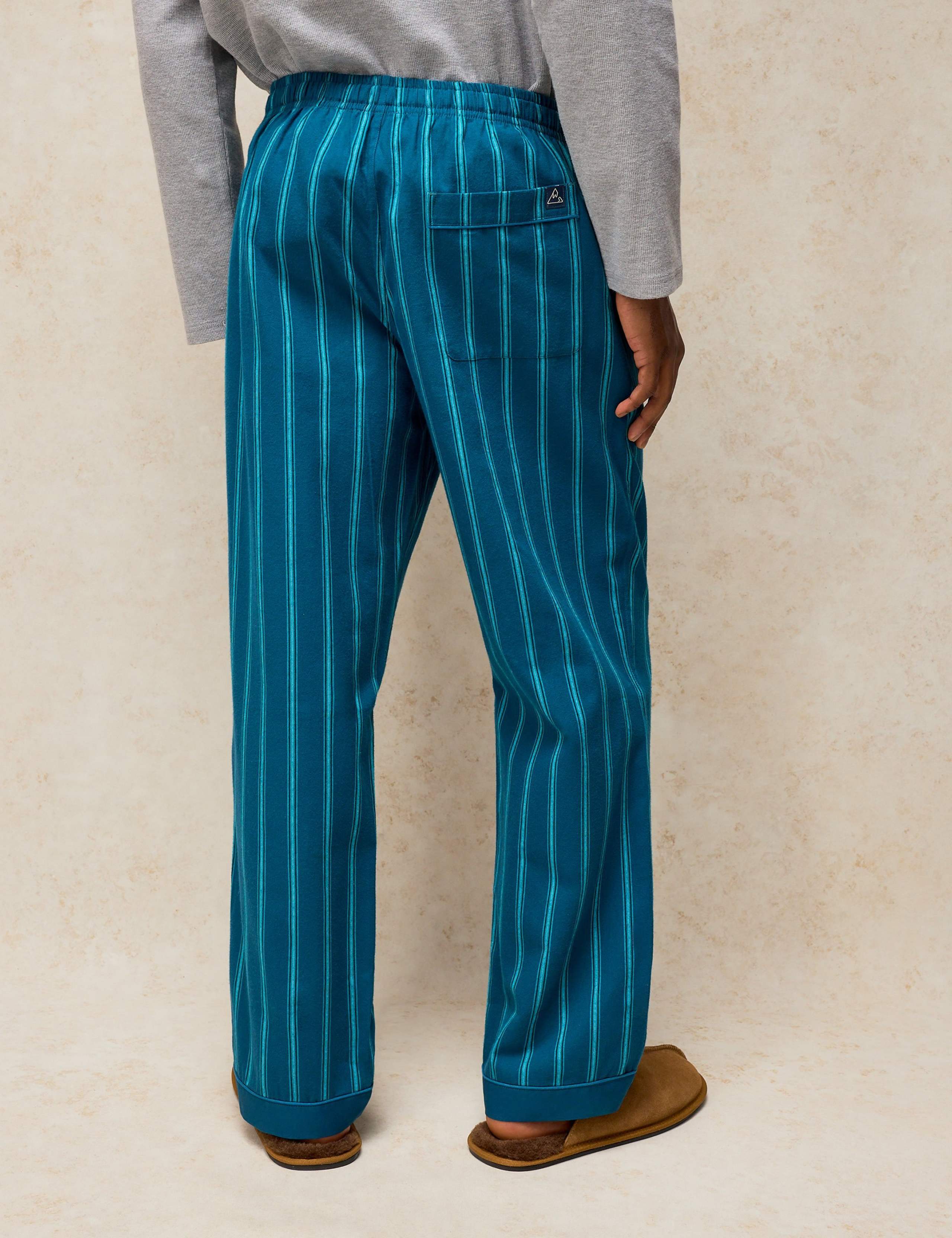 Pure Cotton Striped Pyjama Bottoms 4 of 6