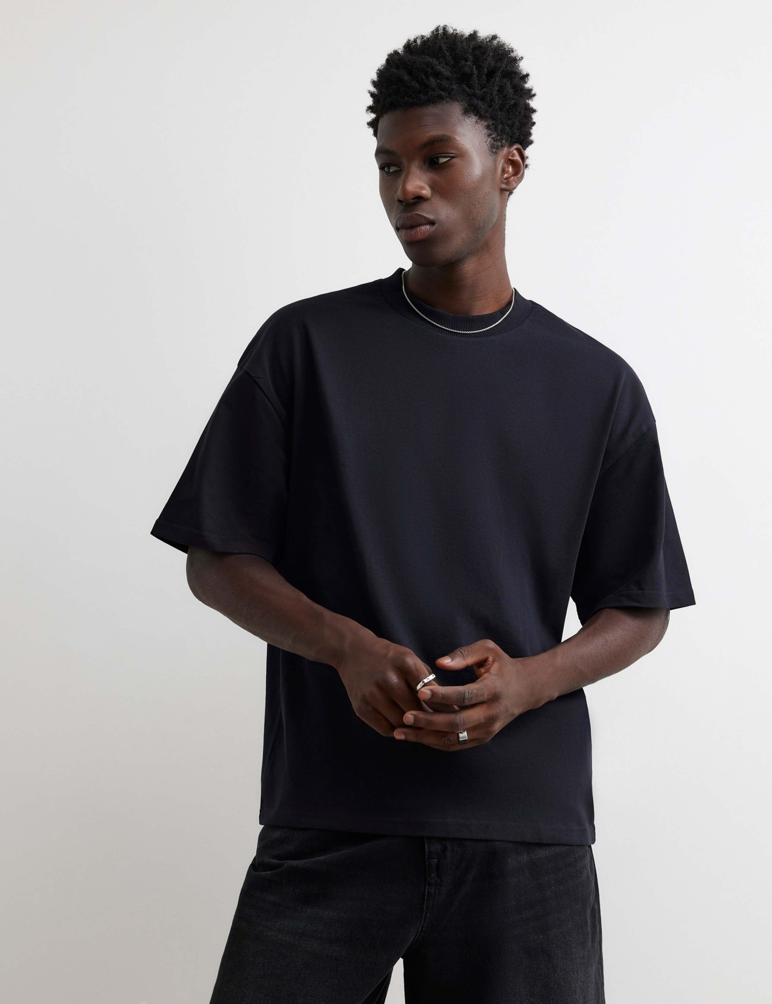 Oversized Heavyweight Cotton T-Shirt 1 of 7