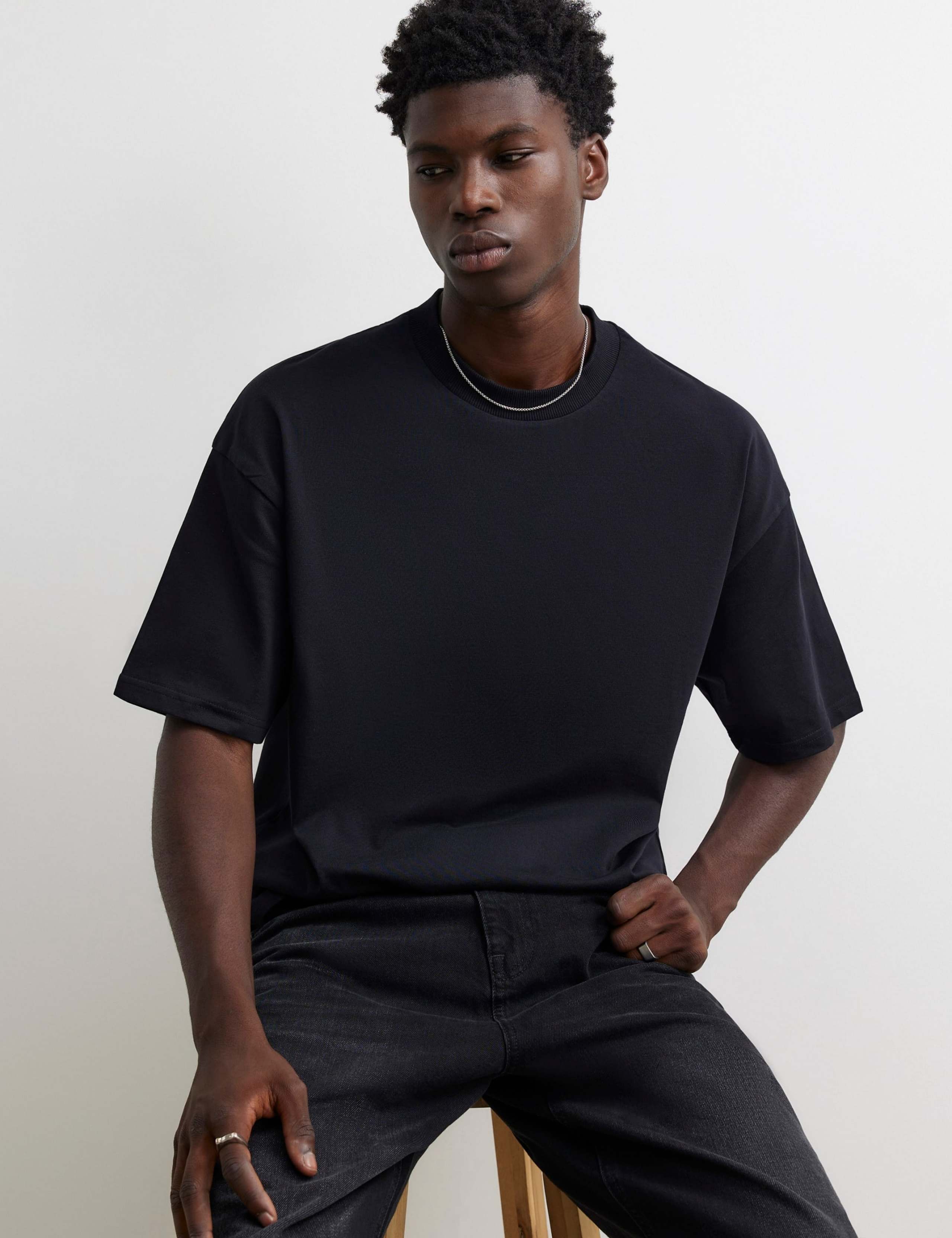 Oversized Heavyweight Cotton T-Shirt 2 of 7