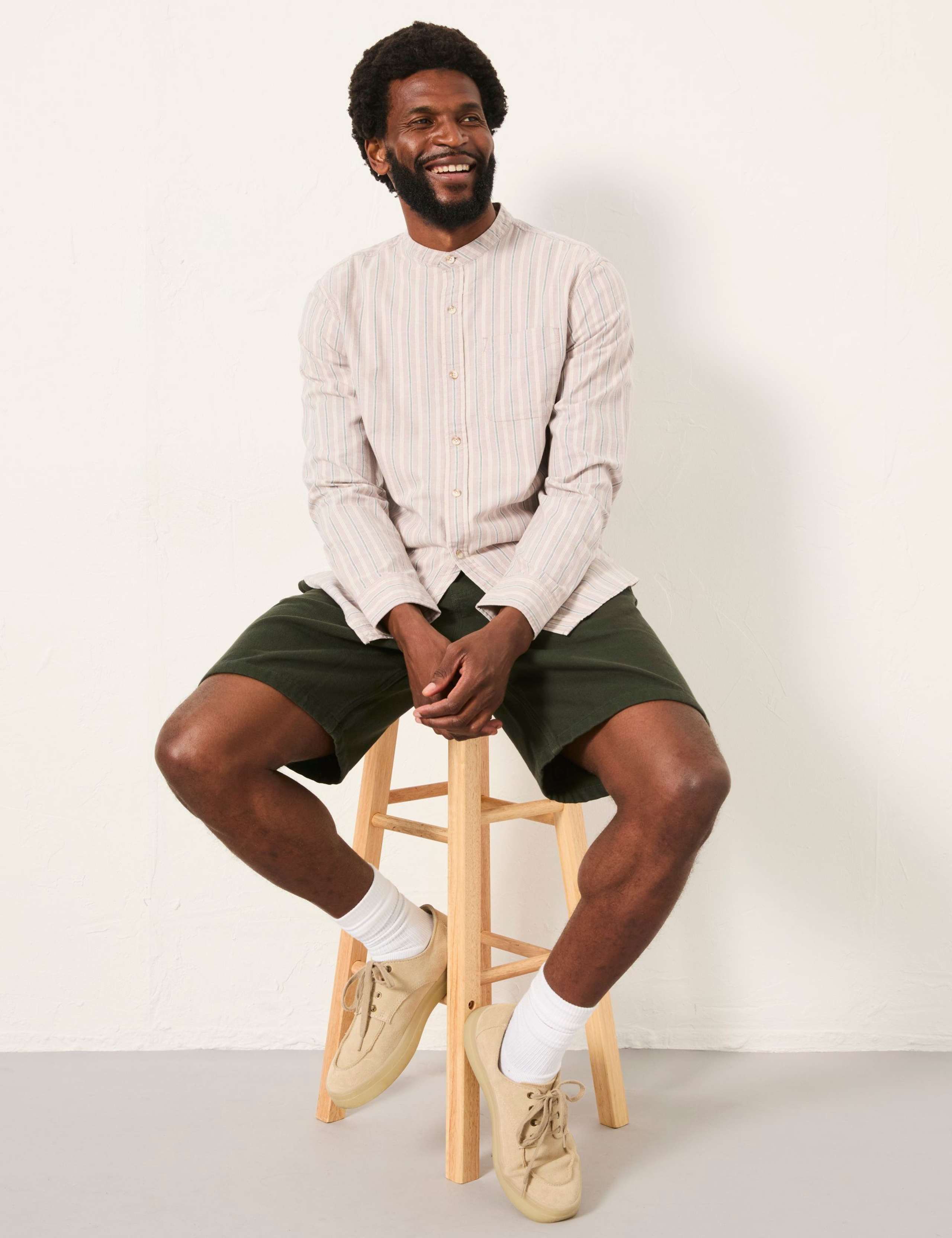 Regular Fit Pure Cotton Striped Oxford Shirt 4 of 5