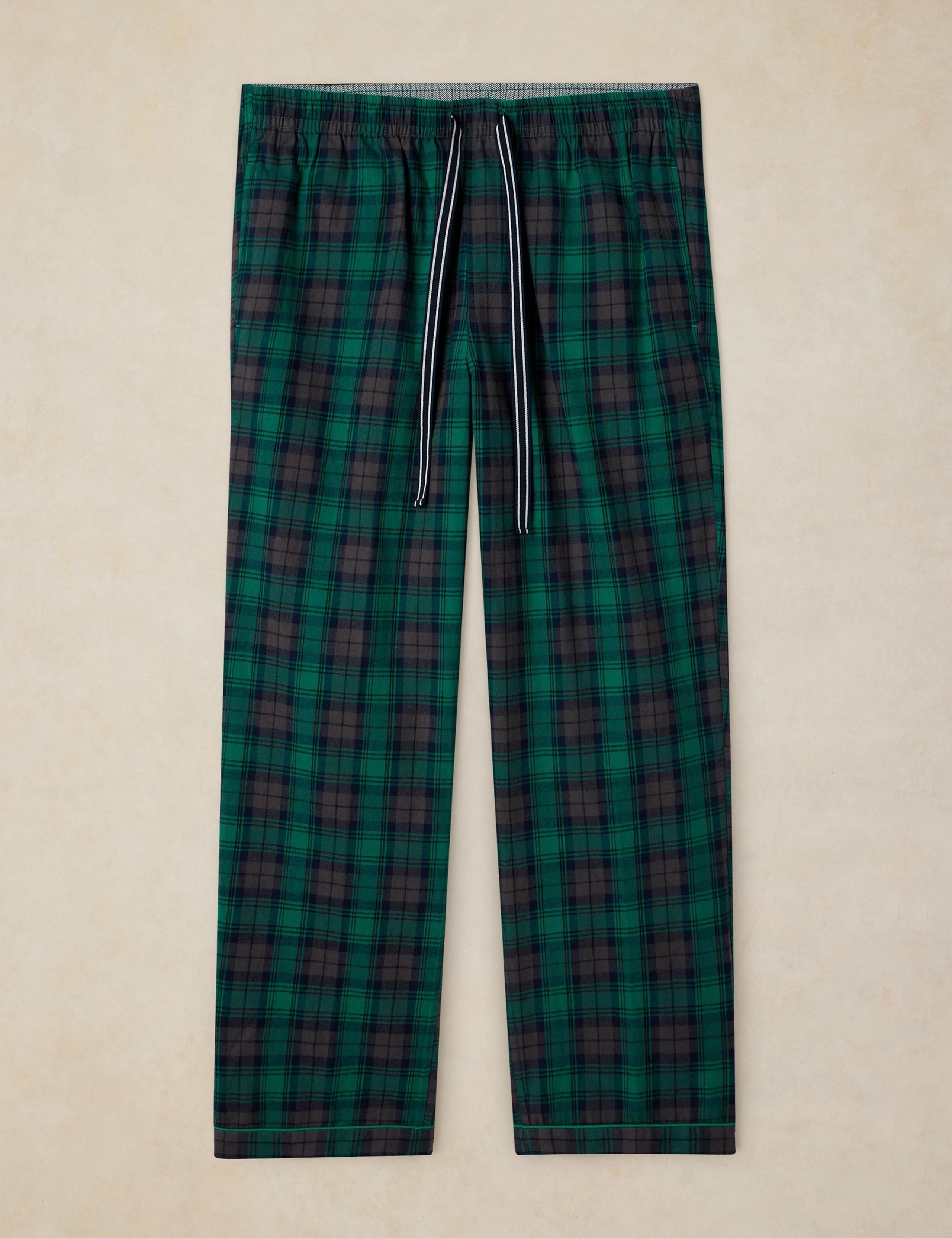 Pure Cotton Checked Pyjama Bottoms 2 of 6