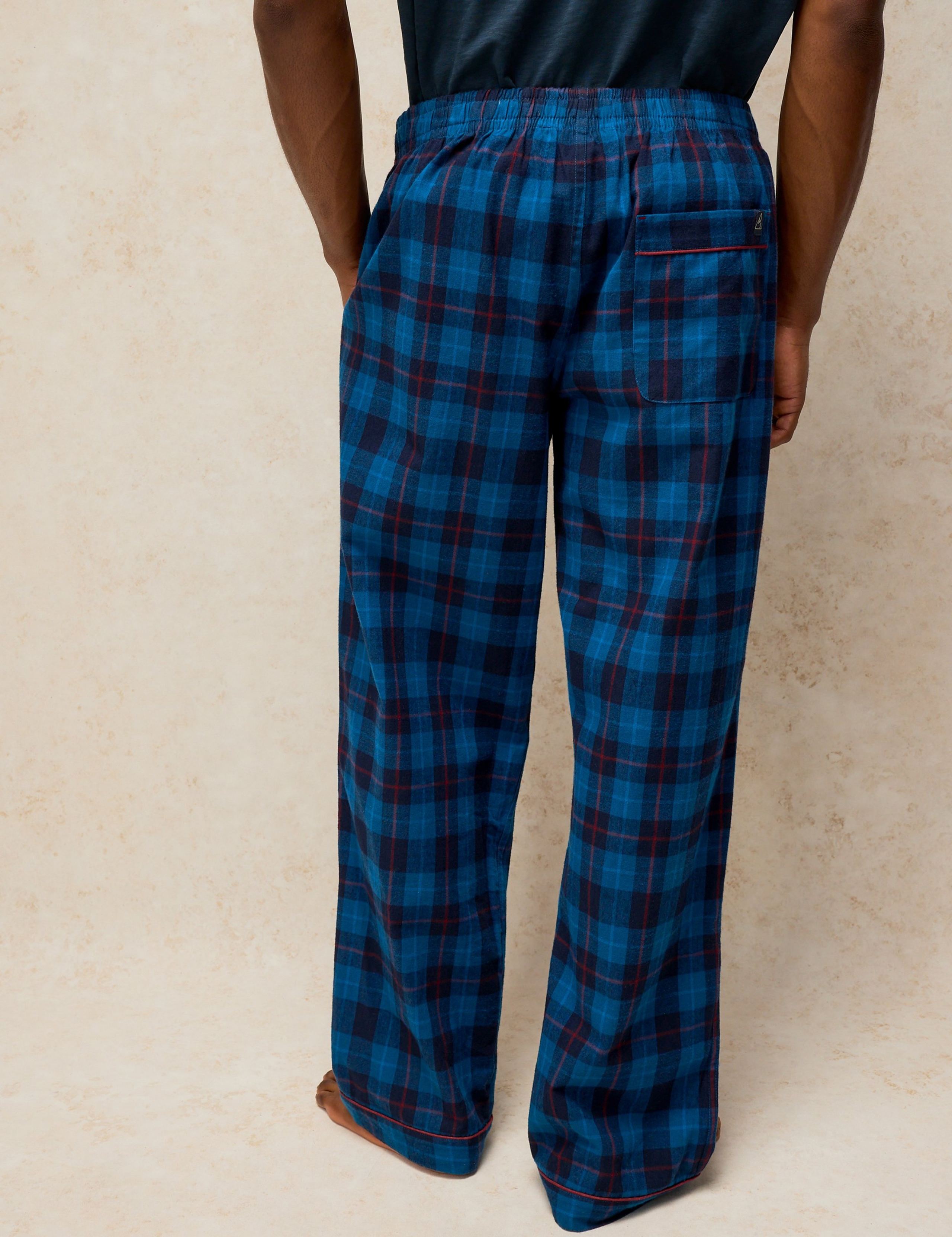 Pure Cotton Checked Pyjama Bottoms 4 of 6