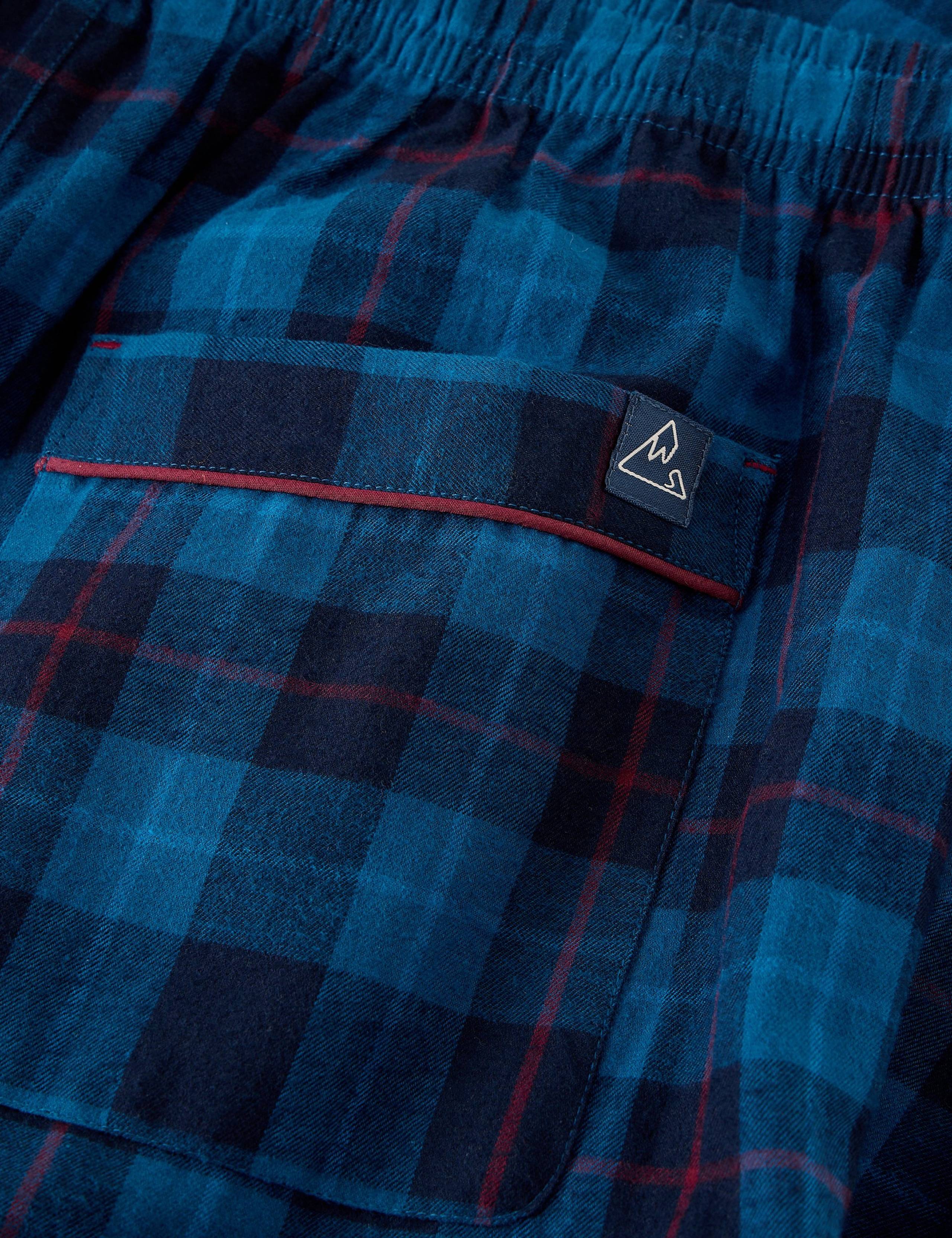 Pure Cotton Checked Pyjama Bottoms 6 of 6