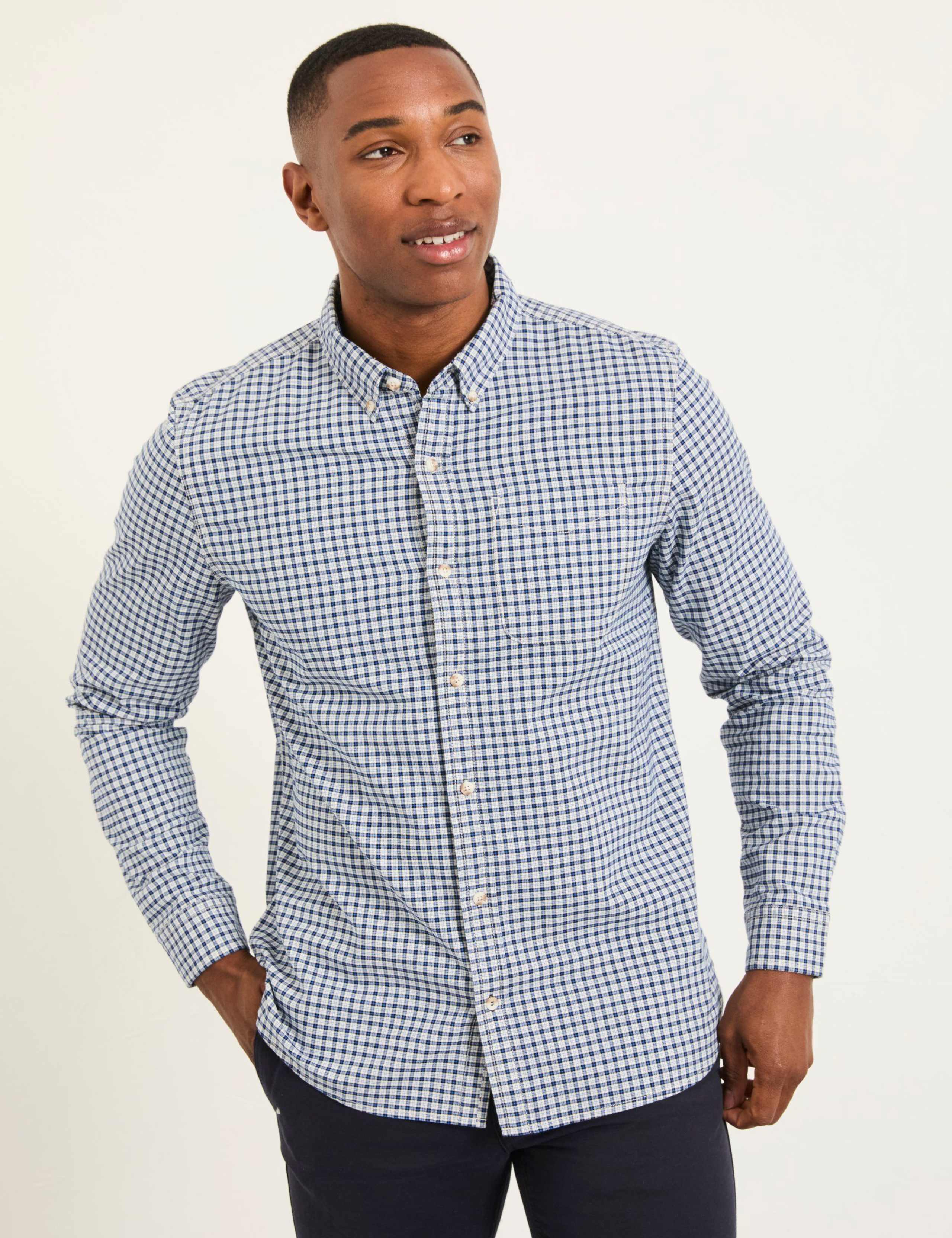 Regular Fit Pure Cotton Check Oxford Shirt 4 of 6