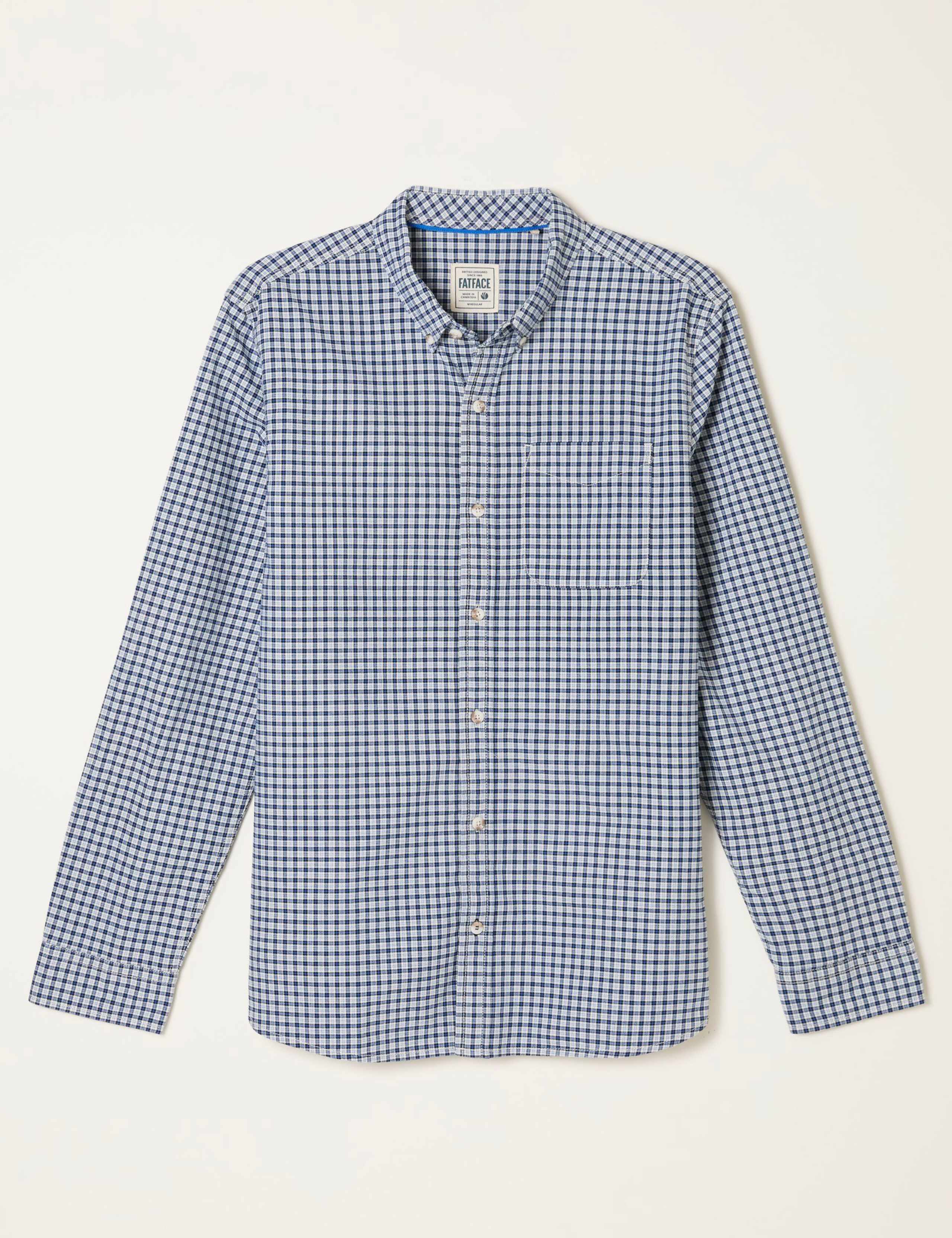 Regular Fit Pure Cotton Check Oxford Shirt 2 of 6