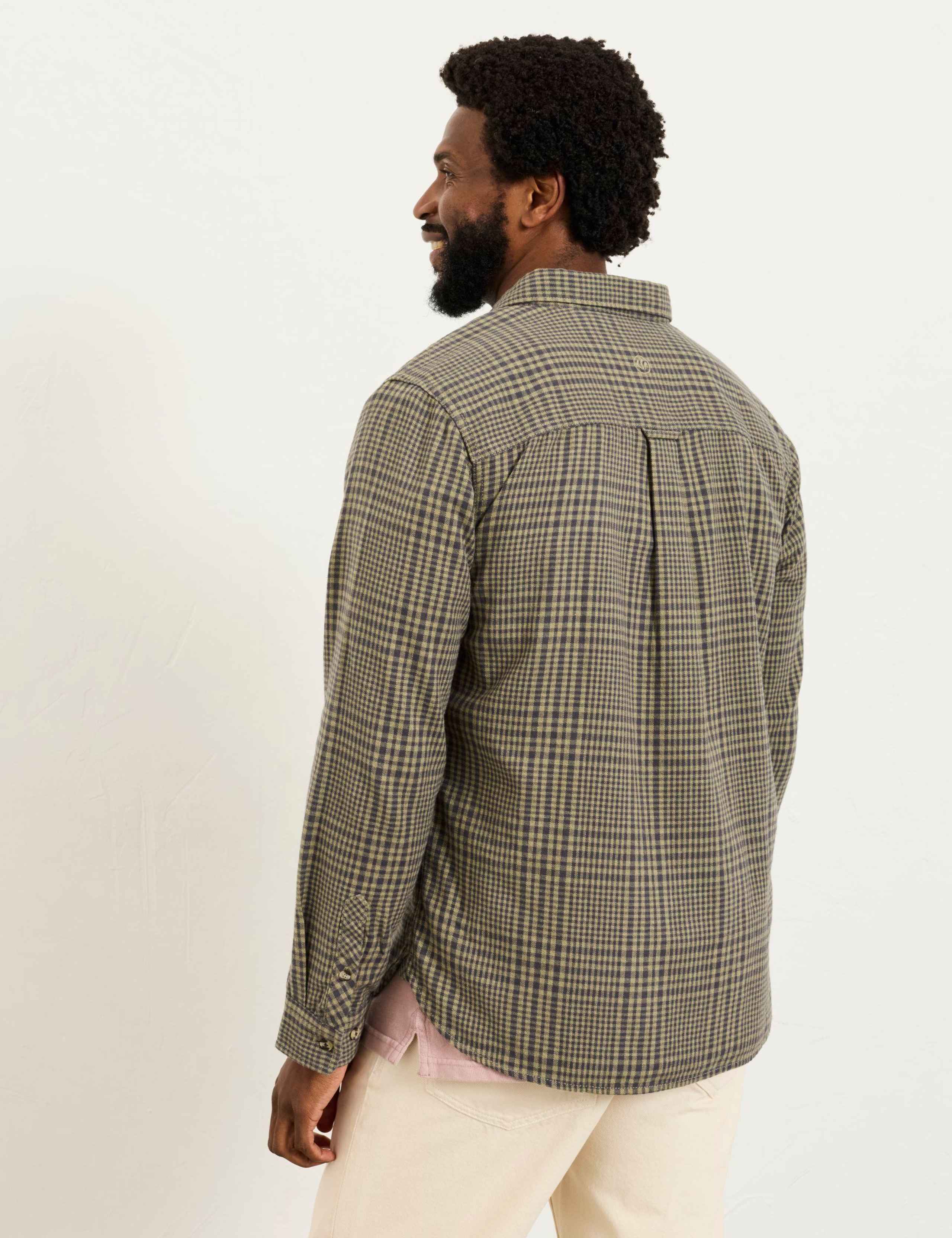 Regular Fit Pure Cotton Checked Oxford Shirt 6 of 8